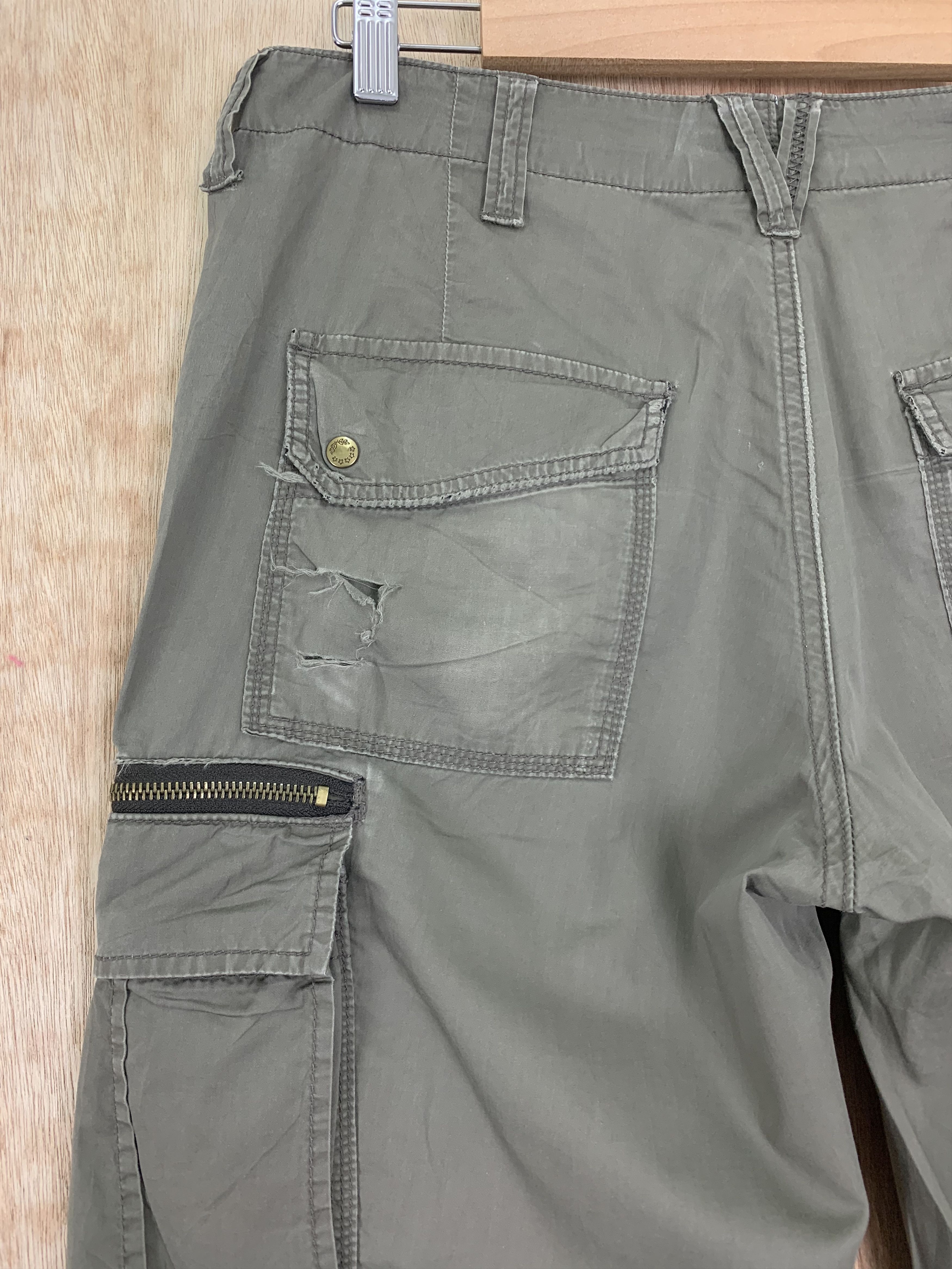 Japanese Brand Cargo Pants Klein Plus Homme Double Knee Vintage Size US 30 / EU 46 - 14 Thumbnail