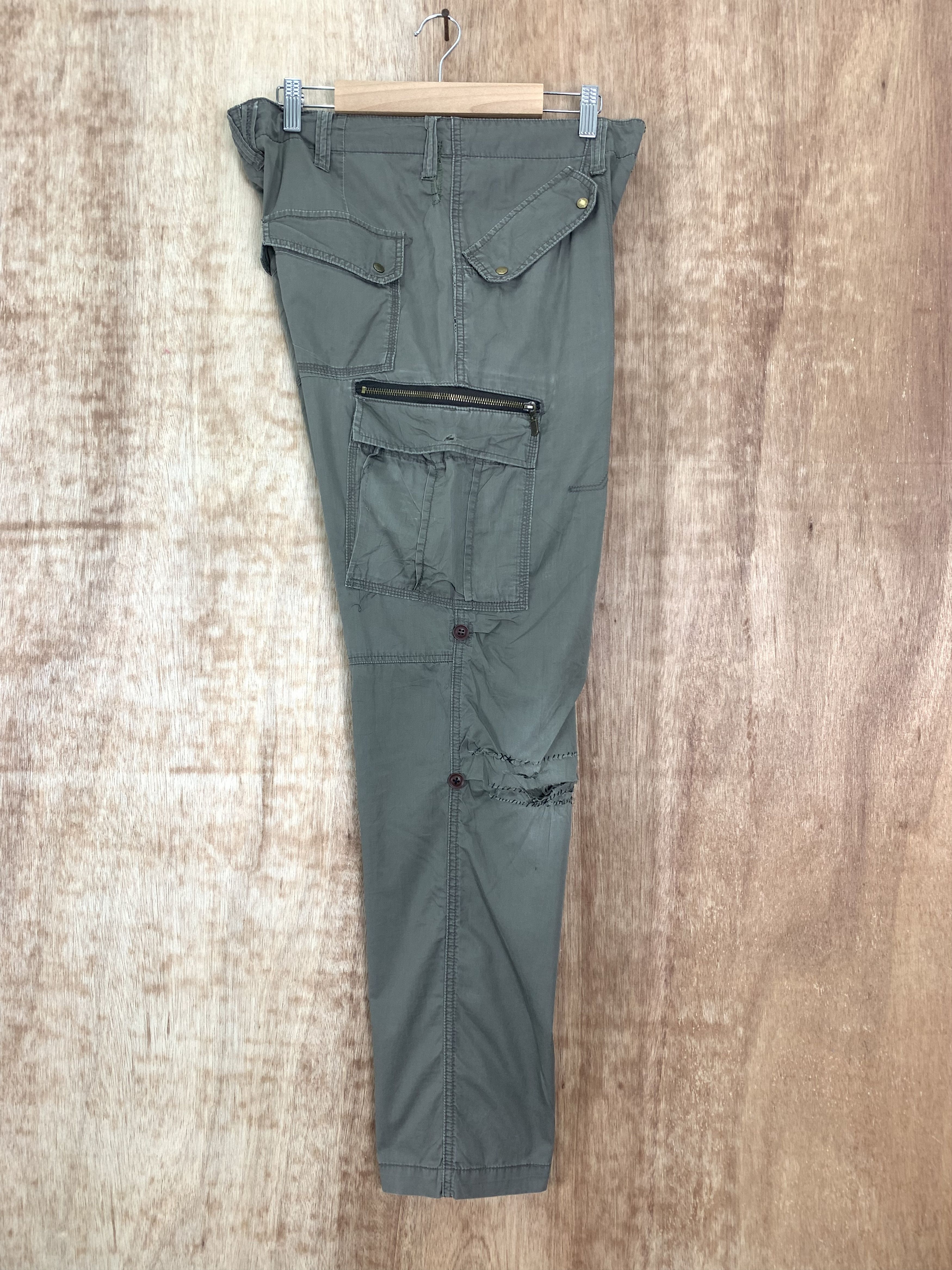Japanese Brand Cargo Pants Klein Plus Homme Double Knee Vintage Size US 30 / EU 46 - 17 Thumbnail