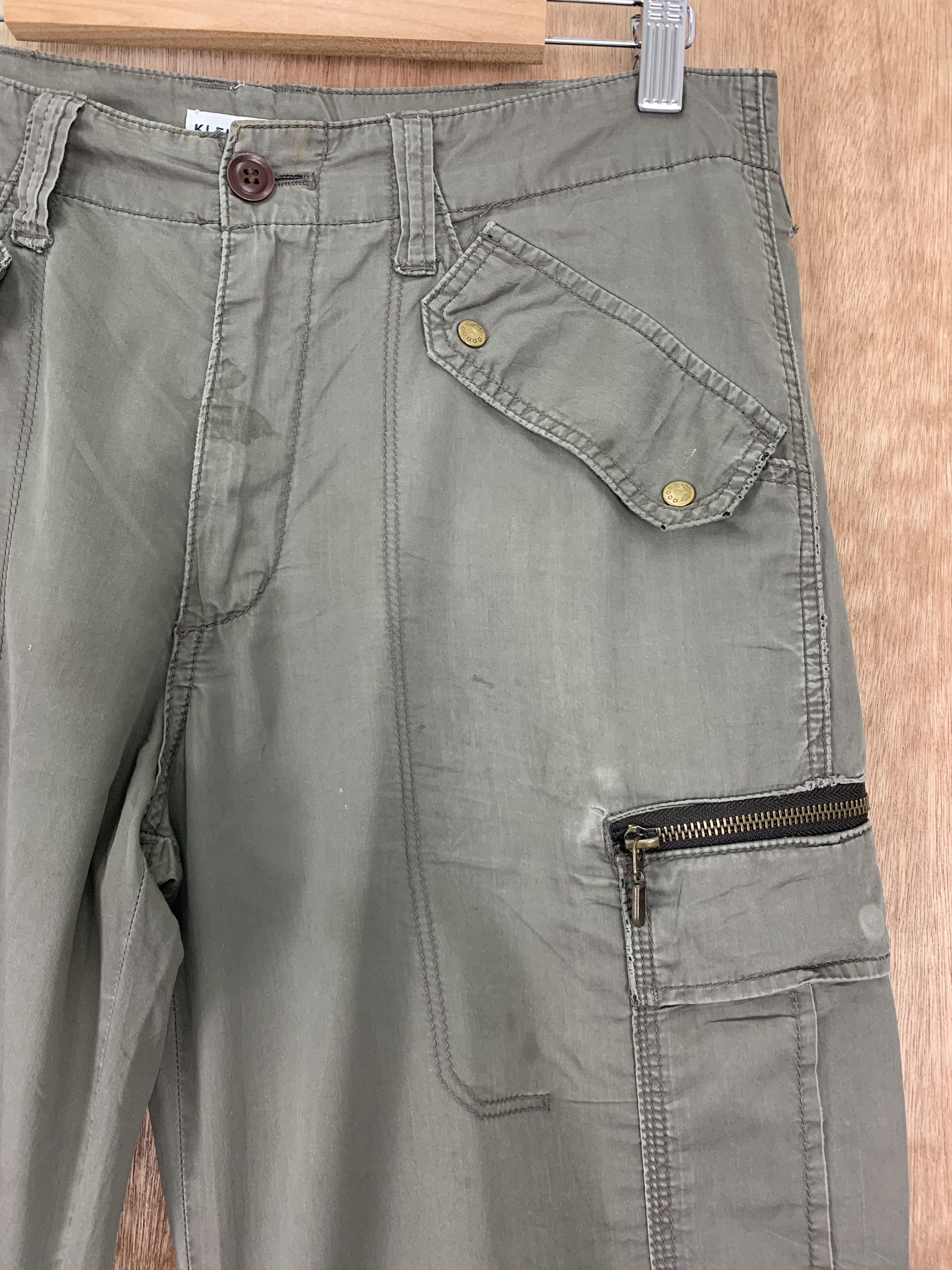 Japanese Brand Cargo Pants Klein Plus Homme Double Knee Vintage Size US 30 / EU 46 - 5 Thumbnail