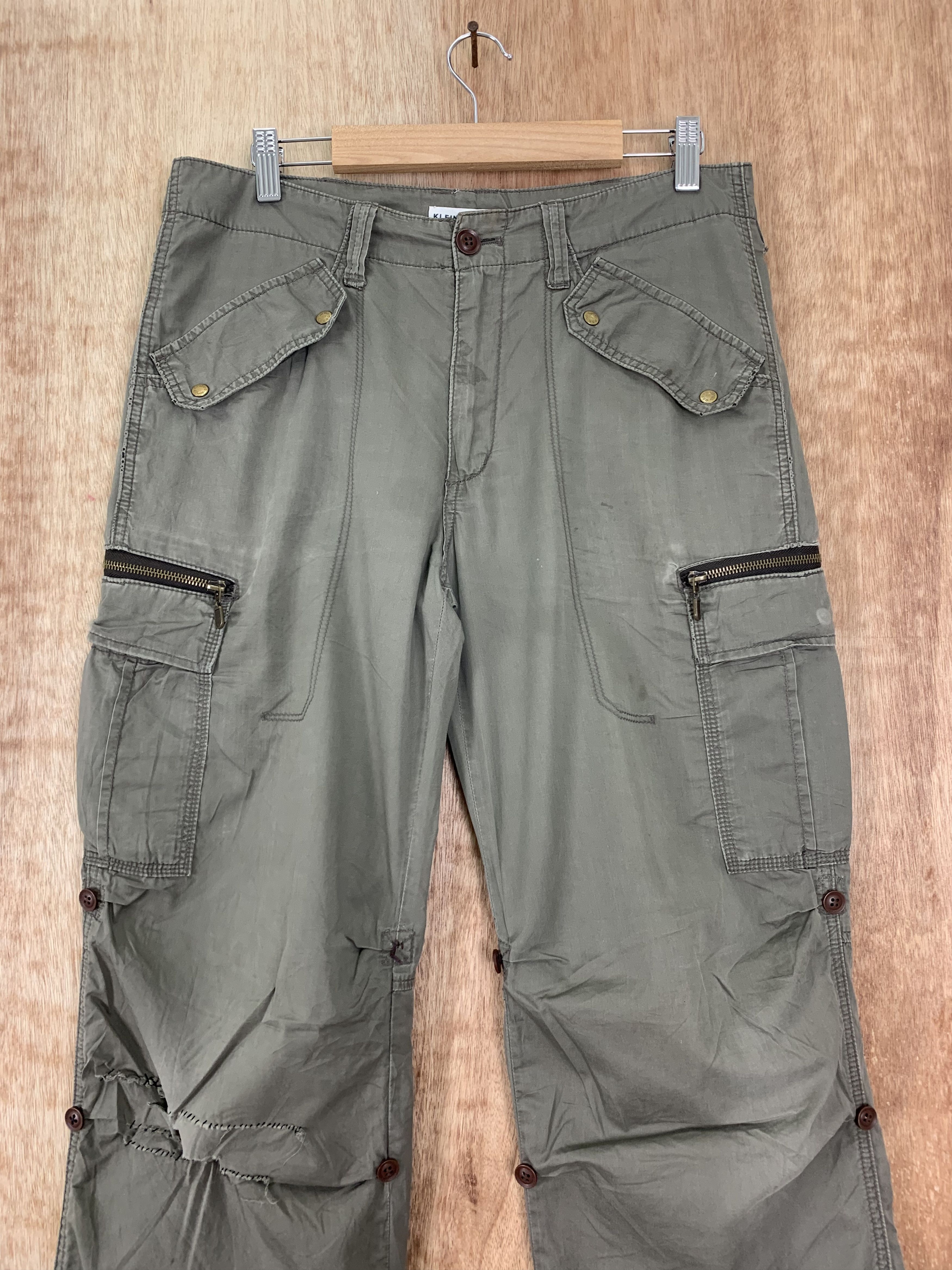 Japanese Brand Cargo Pants Klein Plus Homme Double Knee Vintage Size US 30 / EU 46 - 3 Thumbnail