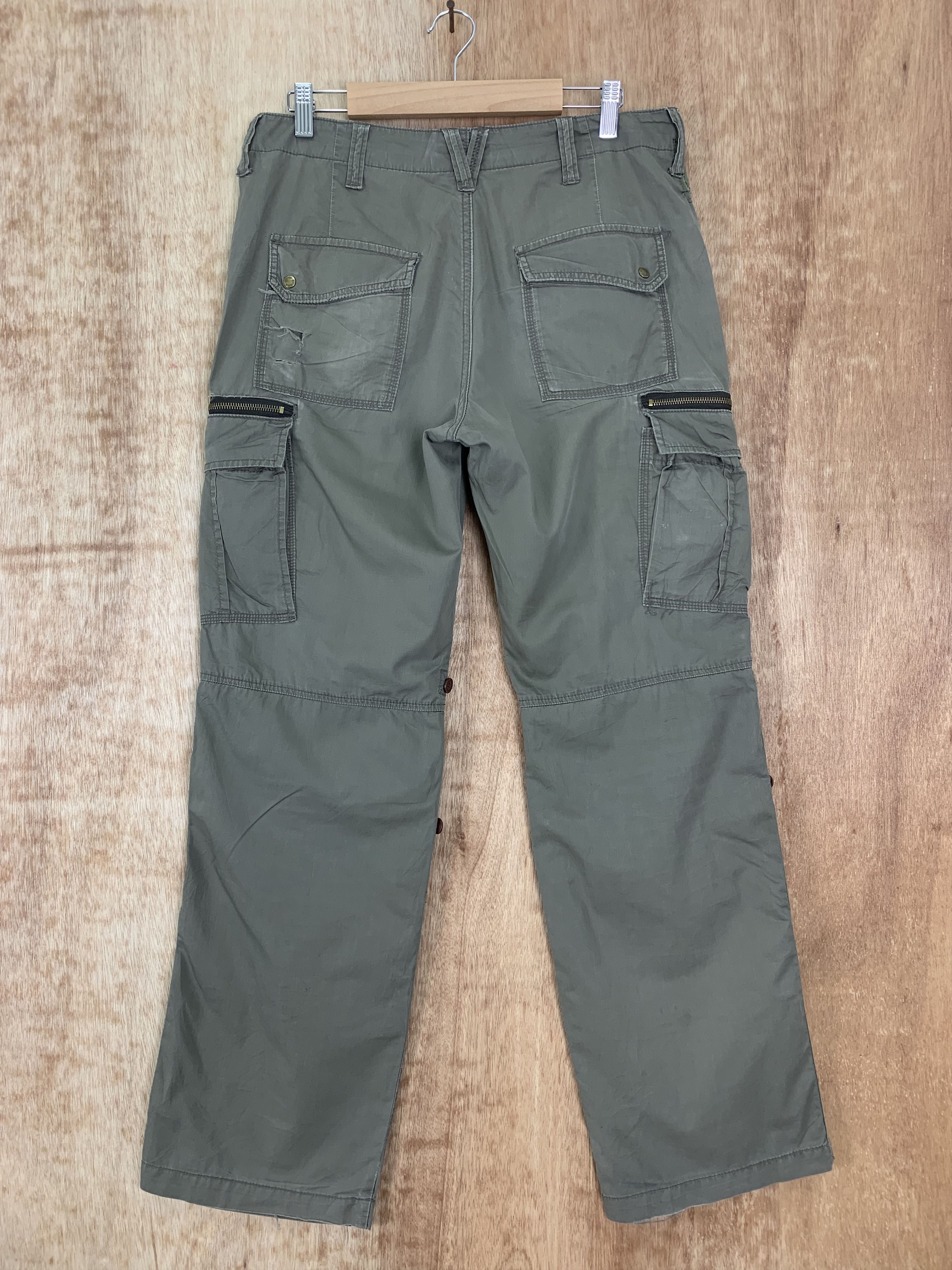 Japanese Brand Cargo Pants Klein Plus Homme Double Knee Vintage Size US 30 / EU 46 - 2 Thumbnail