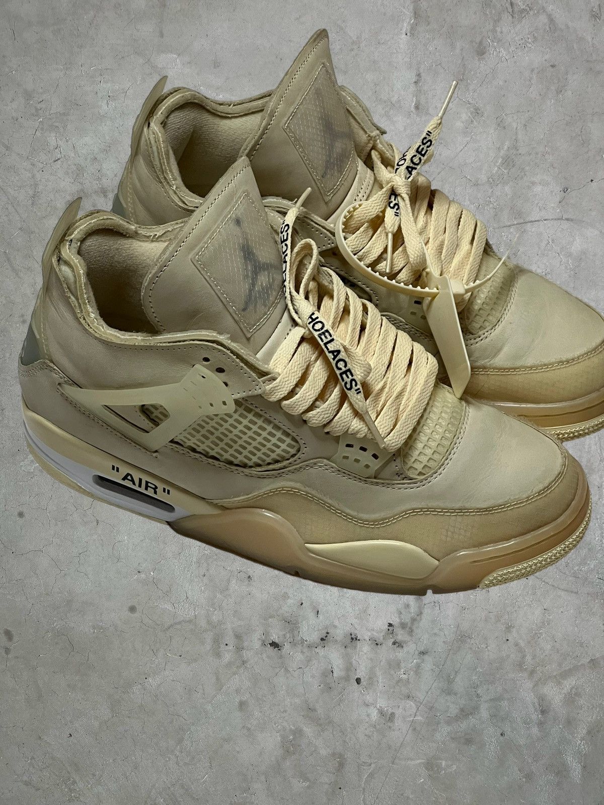 Jordan Brand × Off-White Off White Jordan 4 Sail Size US 9.5 / EU 42-43 - 6 Thumbnail