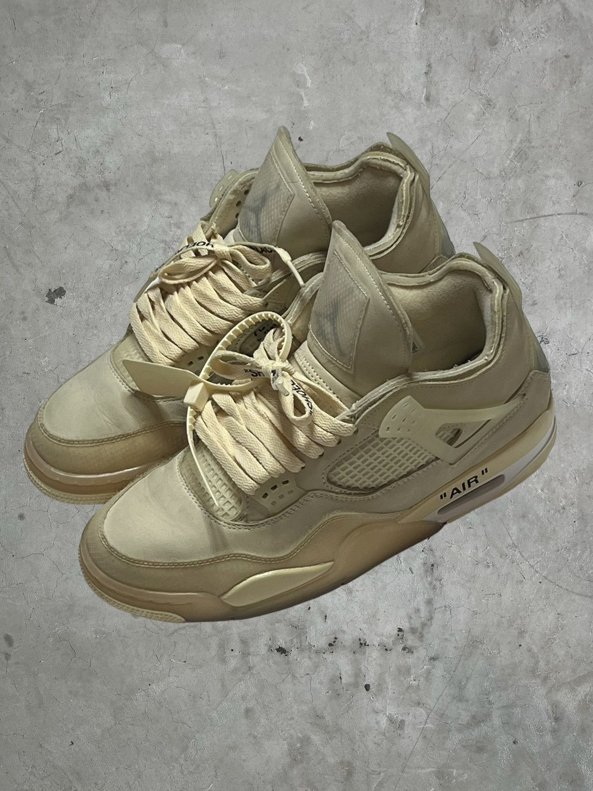 Jordan Brand × Off-White Off White Jordan 4 Sail Size US 9.5 / EU 42-43 - 5 Thumbnail