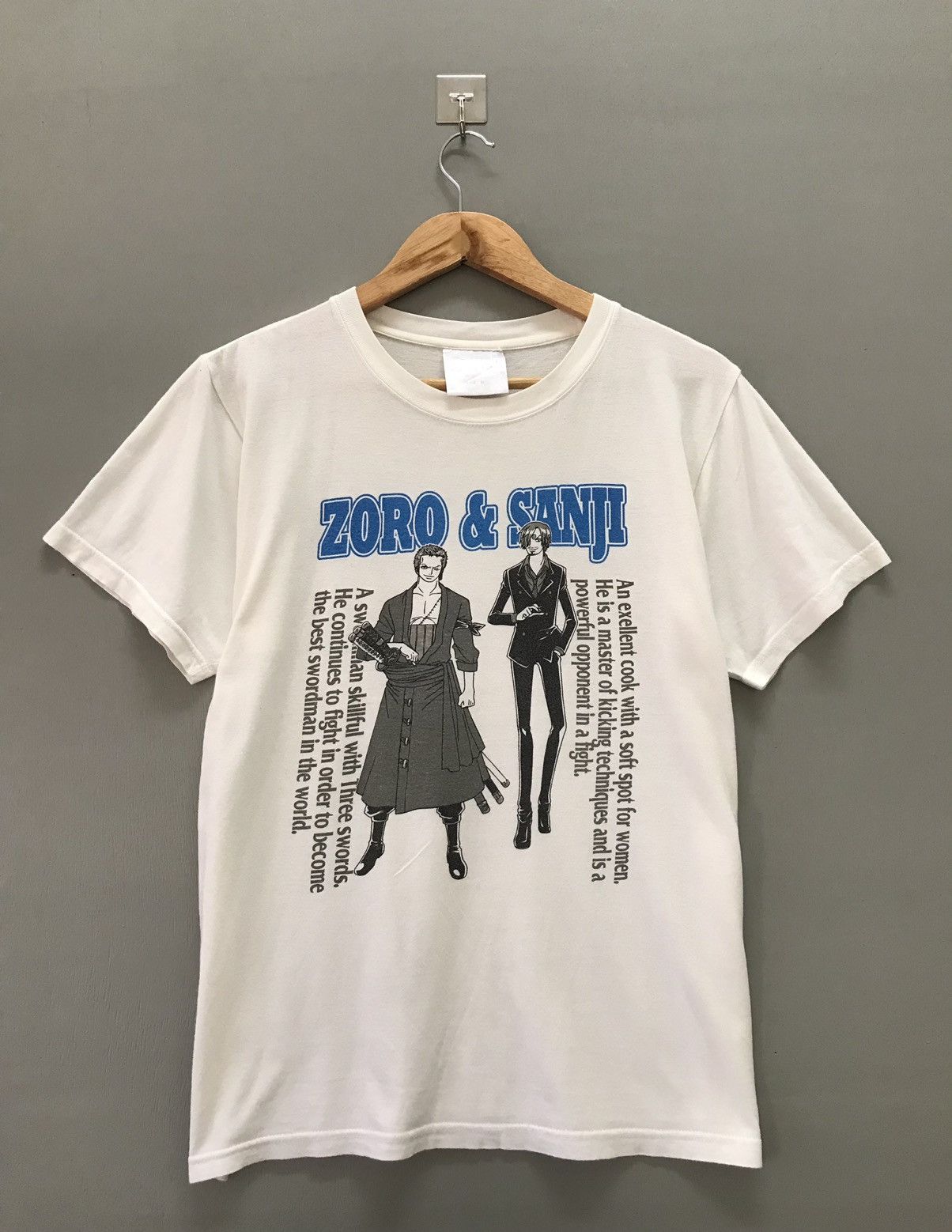 One Piece Vintage One Piece Zoro & Sanji Anime Mugiwara Pirate Tees Size US M / EU 48-50 / 2 - 1 Thumbnail