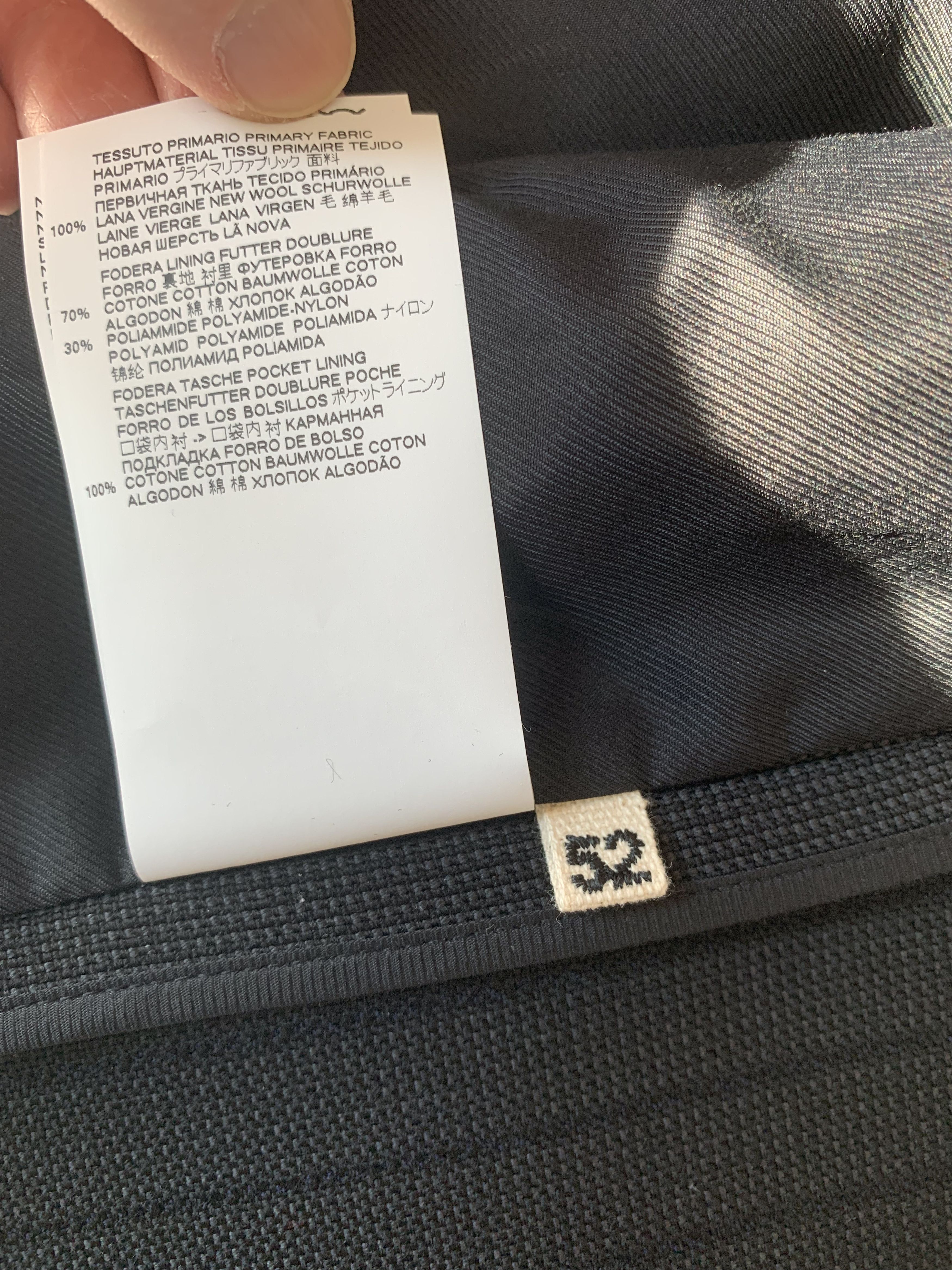 Marni $1.7k+ FW19 blazer w/ indigo stripes, IT52, Italy Size 42R - 16 Thumbnail