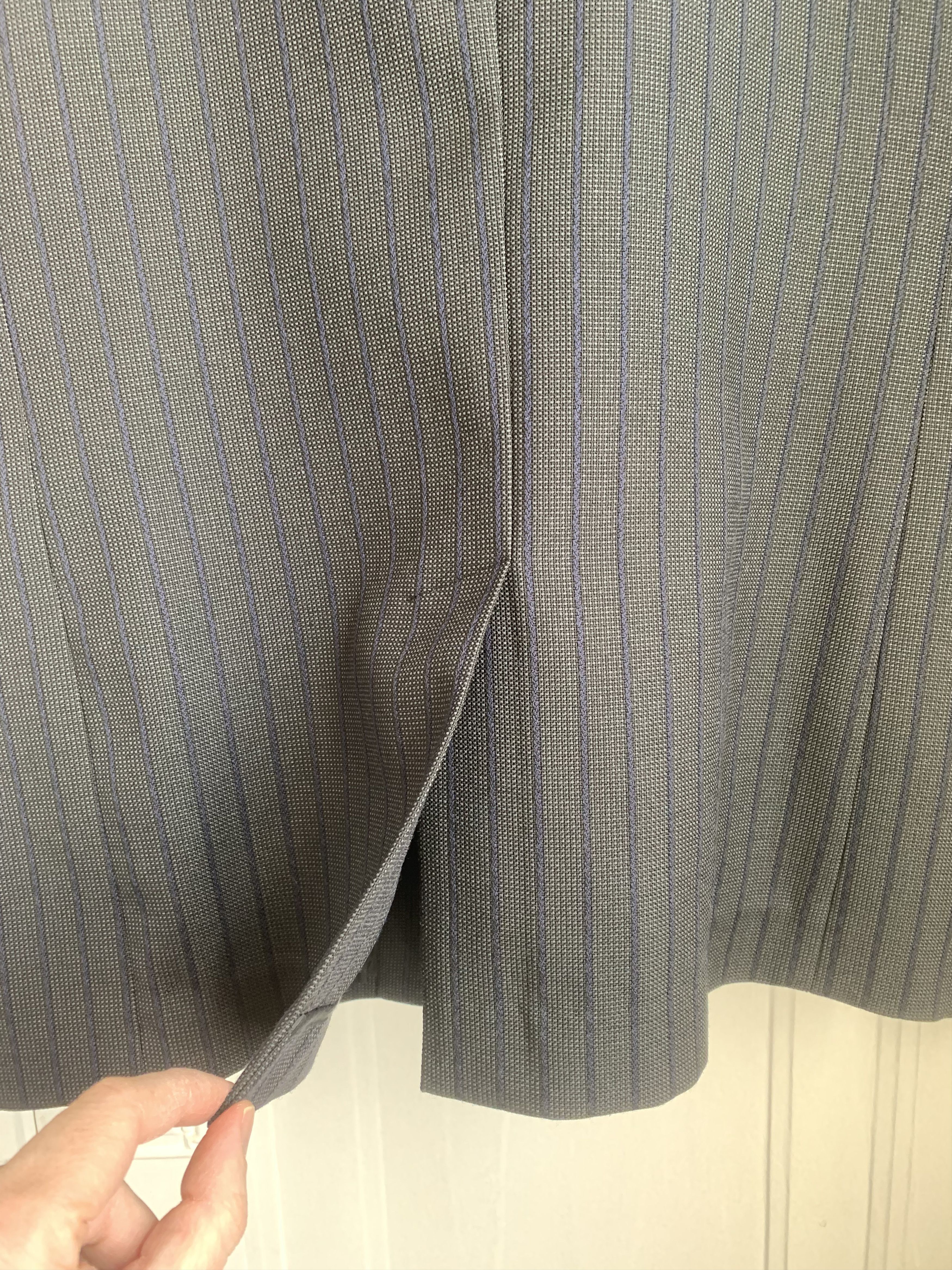 Marni $1.7k+ FW19 blazer w/ indigo stripes, IT52, Italy Size 42R - 7 Thumbnail