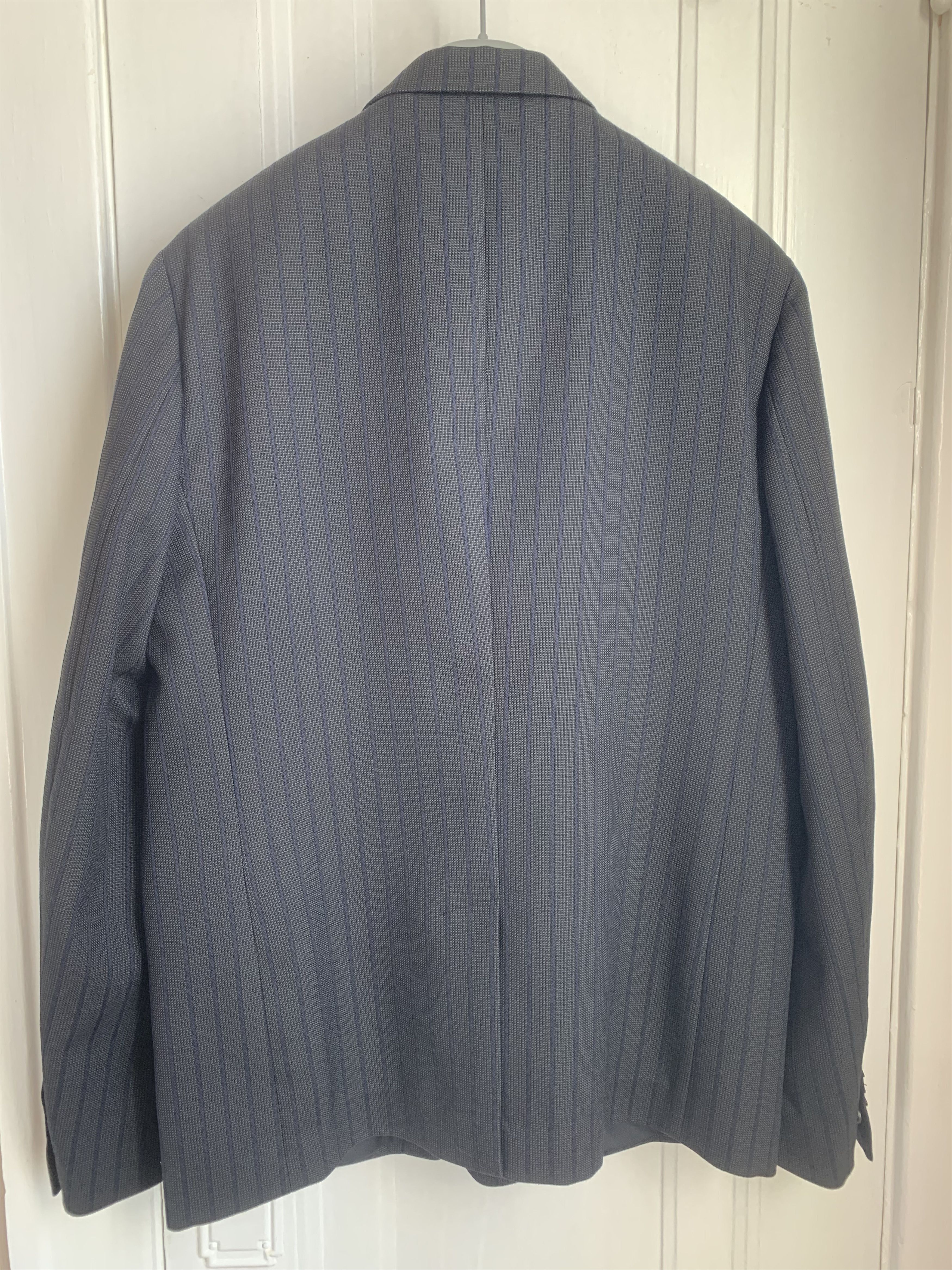 Marni $1.7k+ FW19 blazer w/ indigo stripes, IT52, Italy Size 42R - 6 Thumbnail