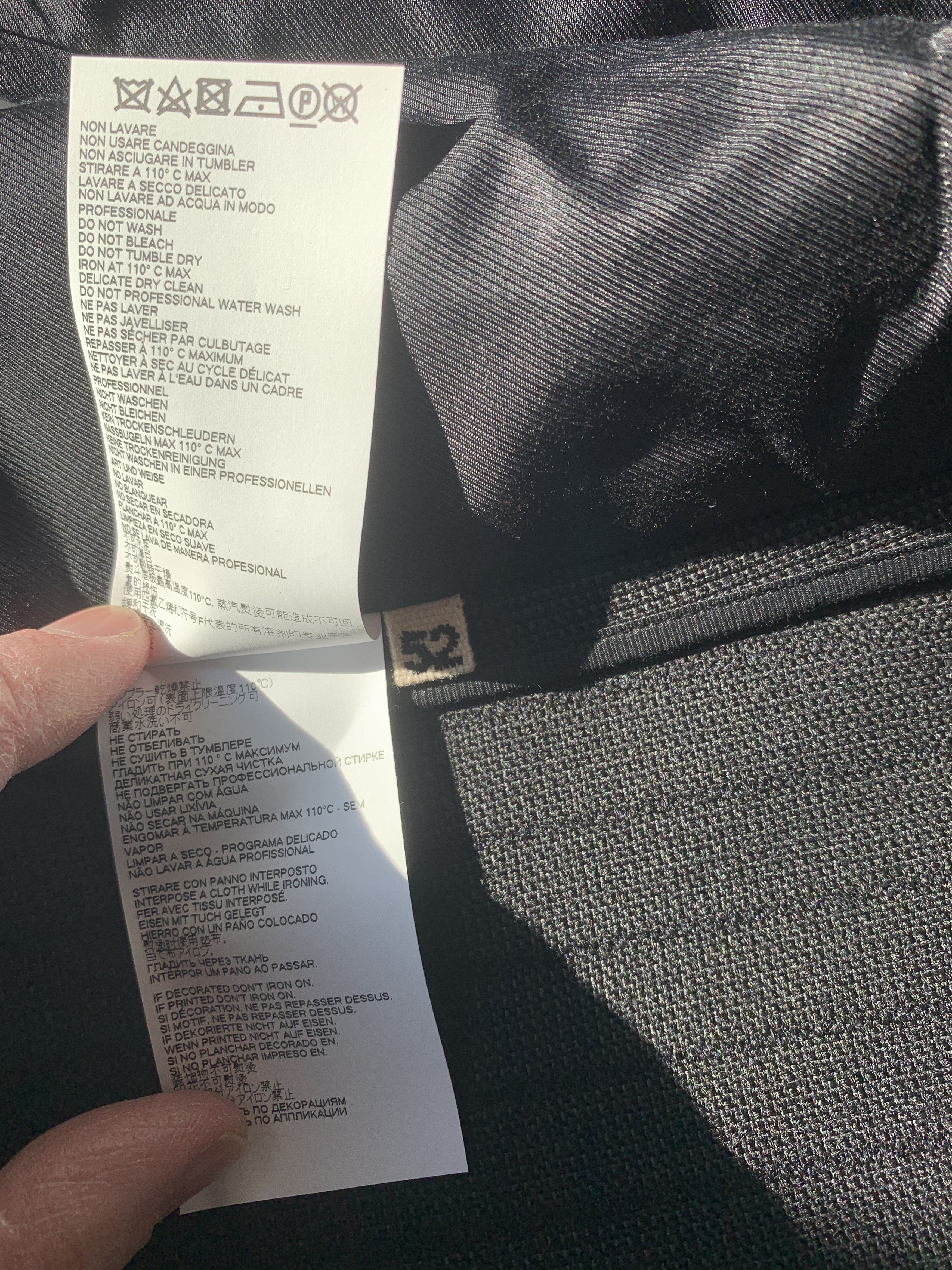 Marni $1.7k+ FW19 blazer w/ indigo stripes, IT52, Italy Size 42R - 15 Thumbnail