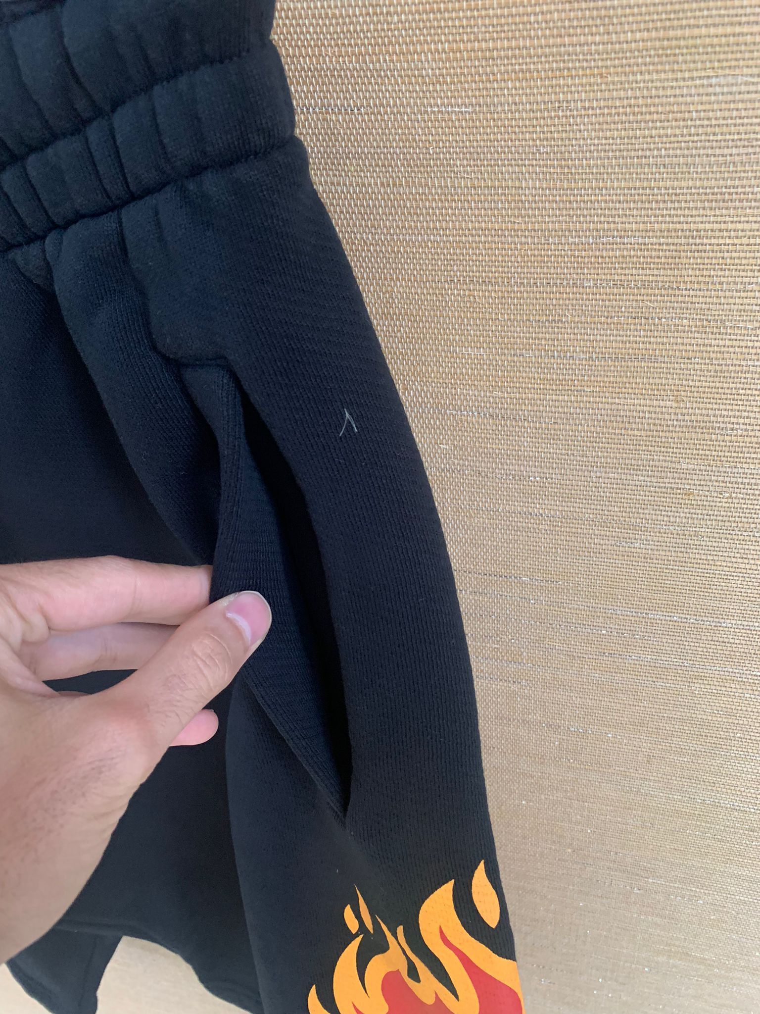 Palm Angels Burning Head Sweat Shorts in Black Size US 30 / EU 46 - 6 Thumbnail