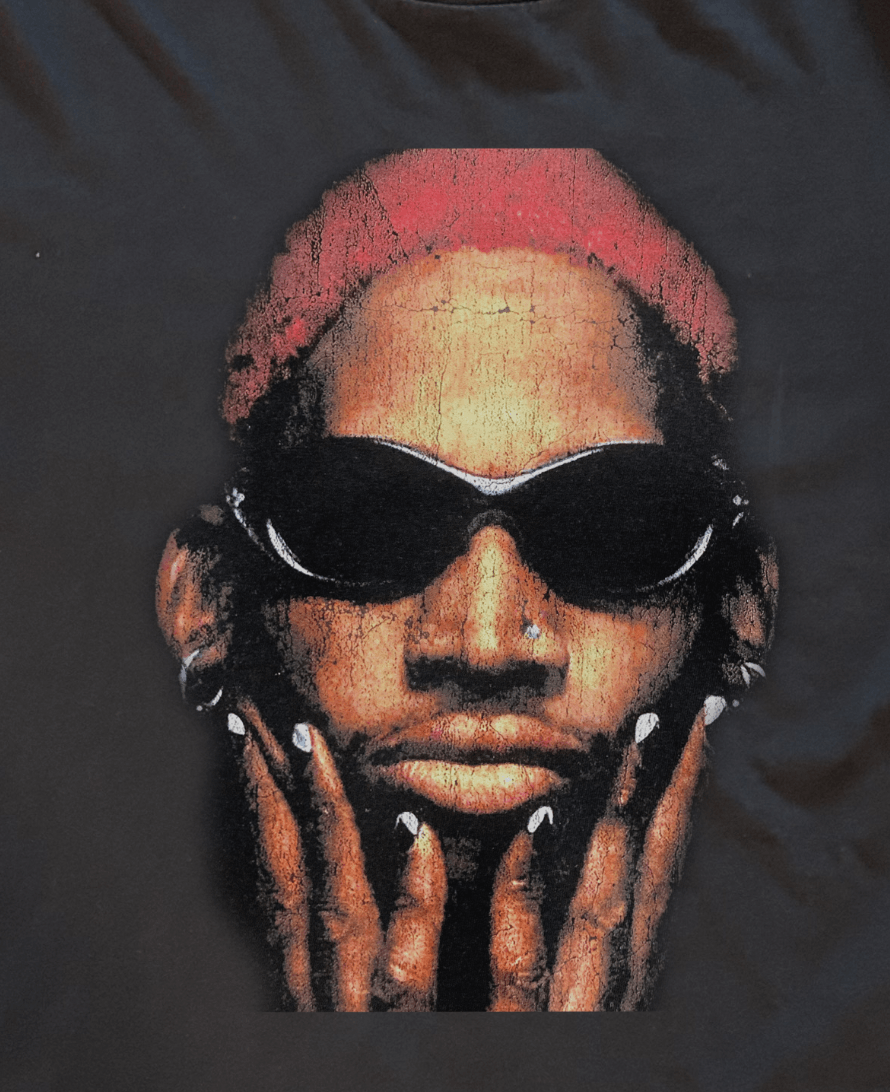 Other '90s Vintage Nike Dennis Rodman NBA Big Face Tee | Grailed