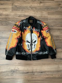 Supreme Supreme Vanson Leathers Ghost Rider Jacket | Grailed