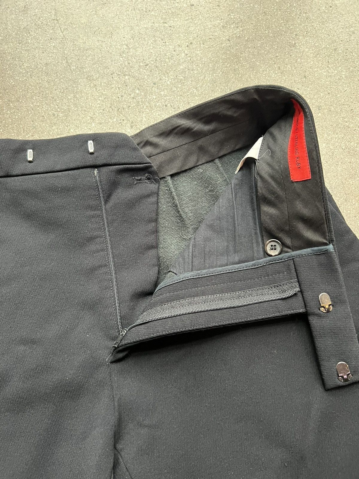 Raf Simons × Sterling Ruby final sale! F/W16 $1090 Limited Poly Stretch Pants Size US 32 / EU 48 - 2 Thumbnail