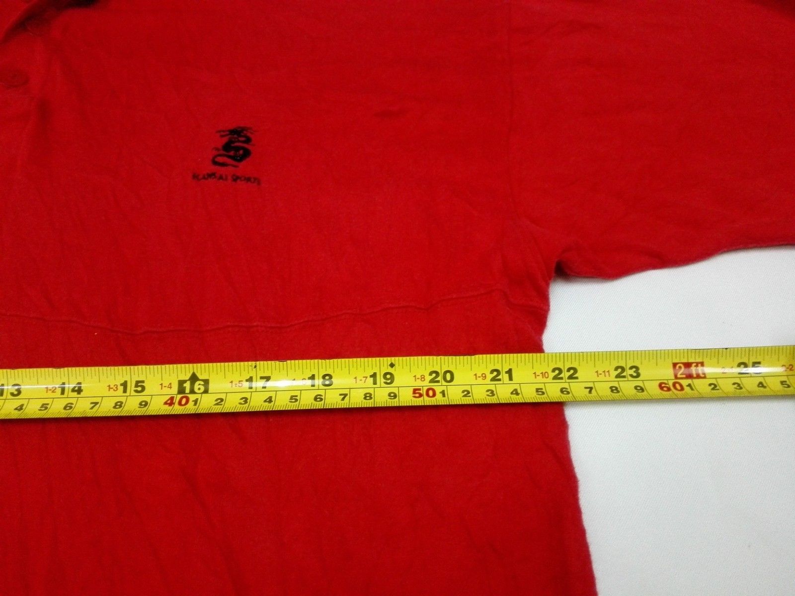 Japanese Brand KANSAI SPORTS POLO YAMAMOTO Men's Dragon Embroidery Size US L / EU 52-54 / 3 - 6 Thumbnail