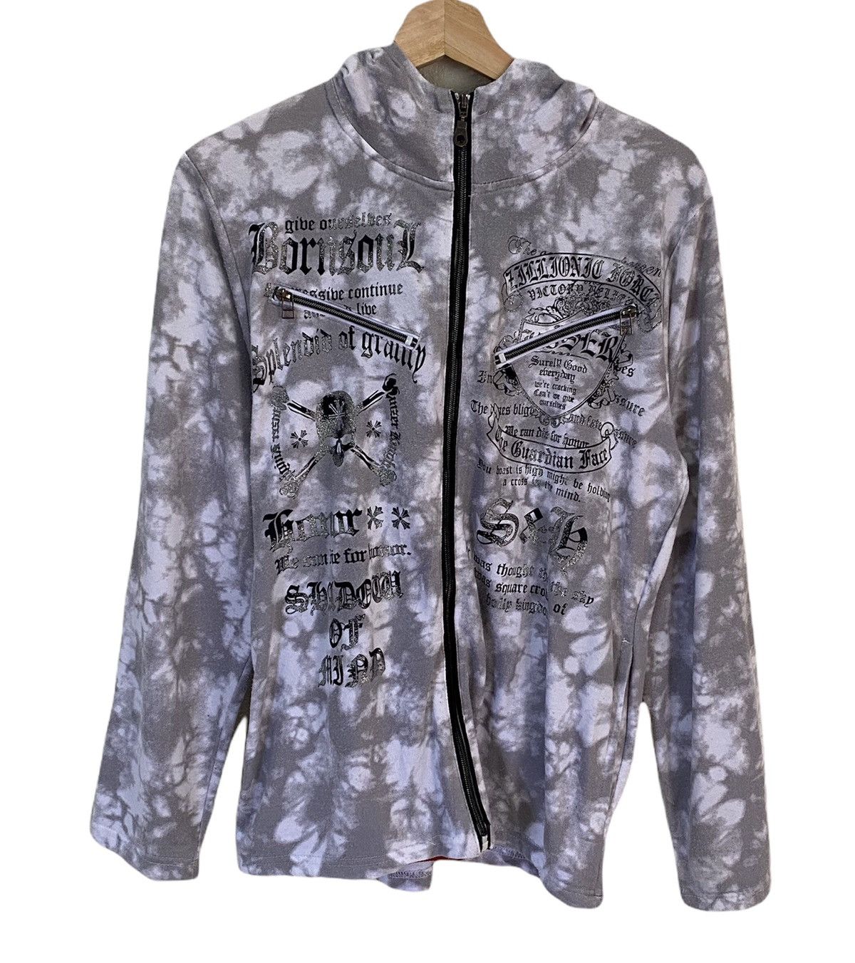 If Six Was Nine SKULLS 🇯🇵 SEDITIONARIES BEAUMERE PUNK ZIPPER HOODIES Size US S / EU 44-46 / 1 - 1 Thumbnail