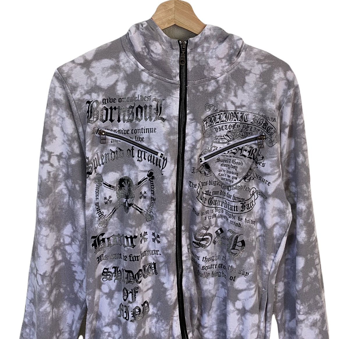 If Six Was Nine SKULLS 🇯🇵 SEDITIONARIES BEAUMERE PUNK ZIPPER HOODIES Size US S / EU 44-46 / 1 - 2 Thumbnail