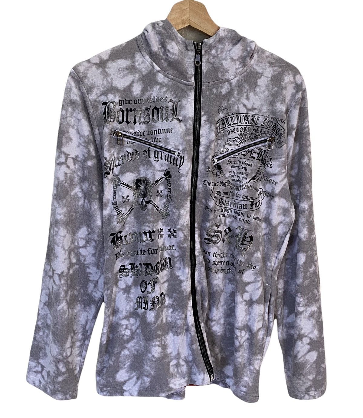 If Six Was Nine SKULLS 🇯🇵 SEDITIONARIES BEAUMERE PUNK ZIPPER HOODIES Size US S / EU 44-46 / 1 - 3 Thumbnail