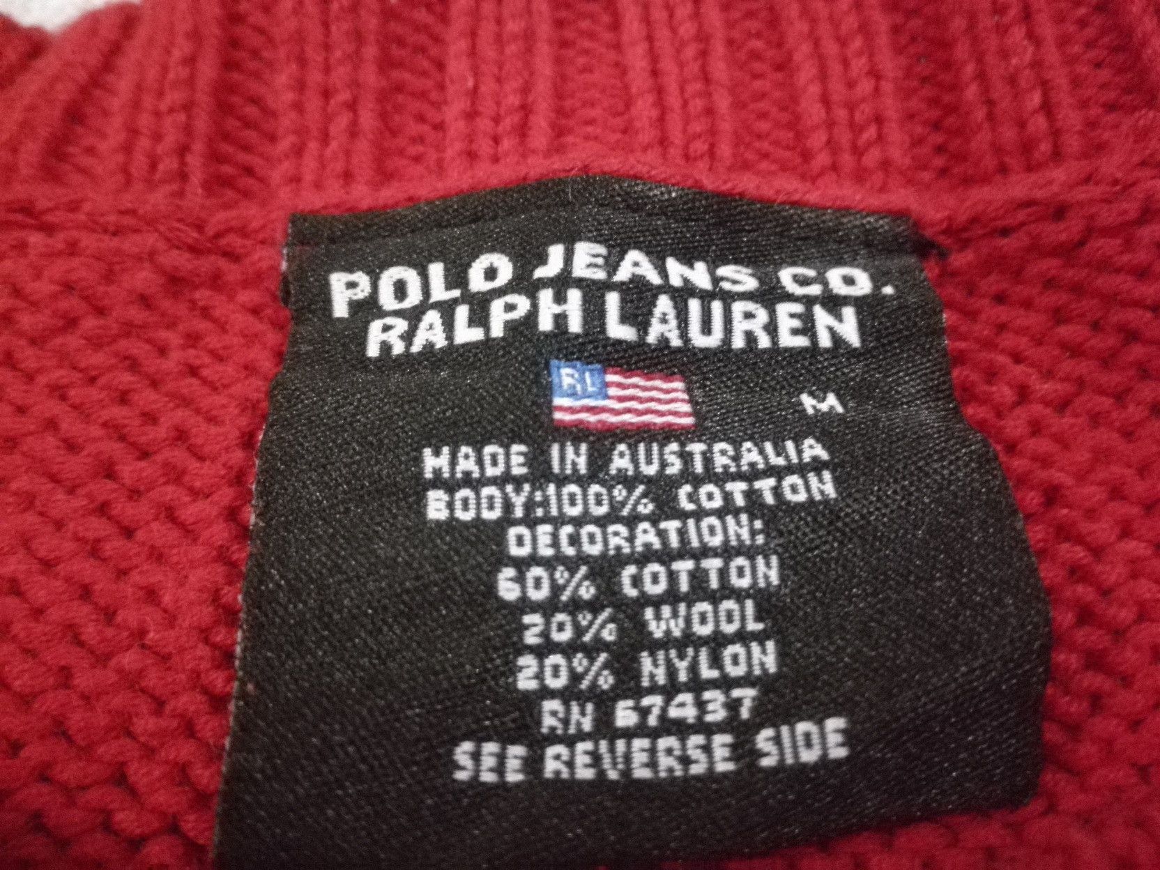 Lauren Ralph Lauren Polo Jeans Co Ralph. Lauren Knitwear Embroidery Flag Logo Size US S / EU 44-46 / 1 - 4 Thumbnail