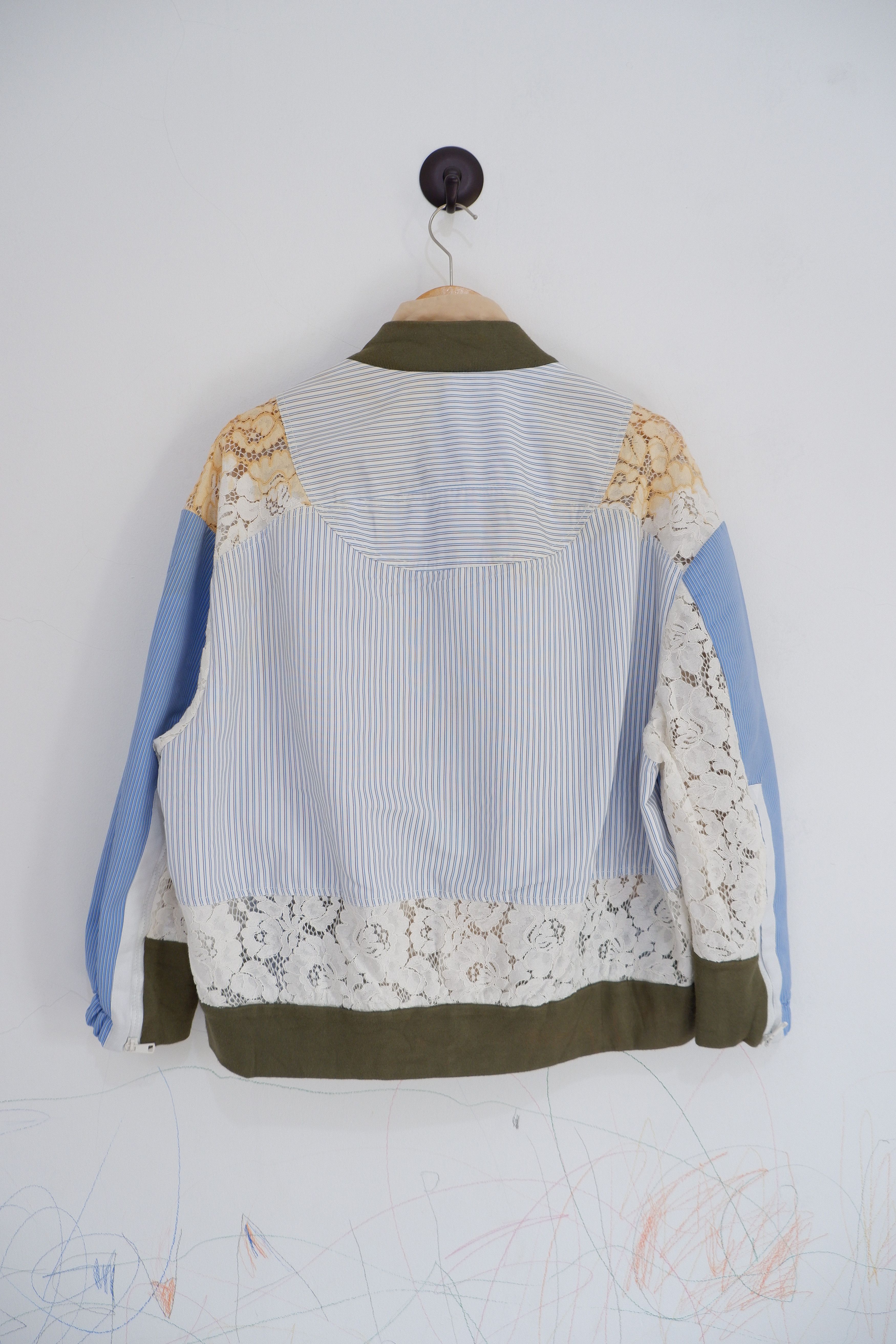 N21 × No. 21 No21 Asymmetric Patchwork Bomber Jacket Size S / US 4 / IT 40 - 4 Thumbnail