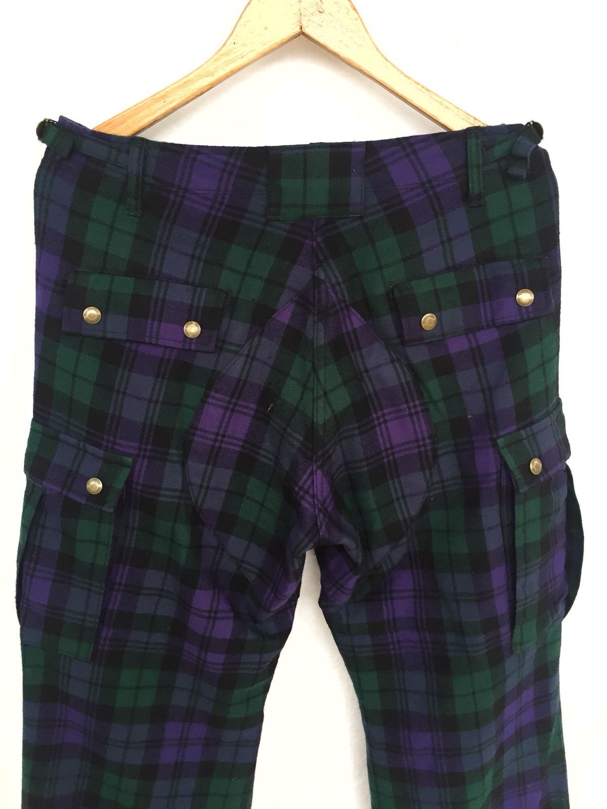 Beauty Beast FW03-04 REVOLVER 🇯🇵 Plaid Bondage Cargo Pants Size US 32 / EU 48 - 9 Thumbnail