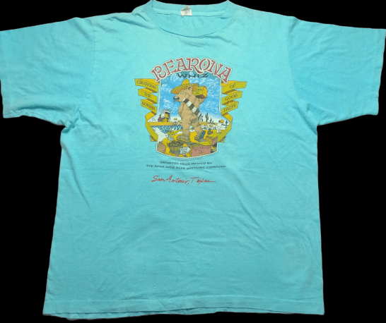 Vintage 80s Bearona Whiz San Antonio Texas 1989 Tee Size US XXL / EU 58 / 5 - 1 Thumbnail