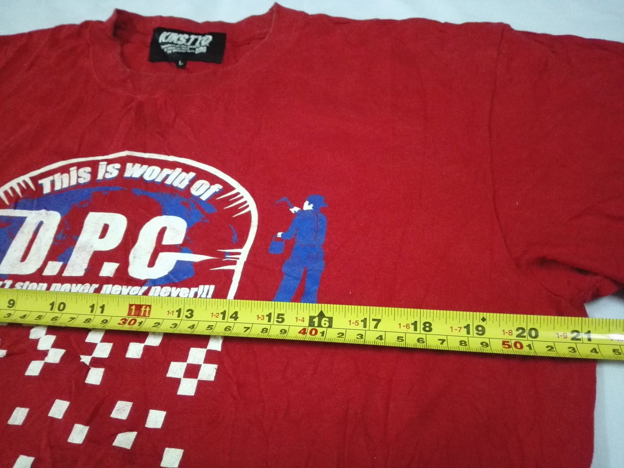 Japanese Brand KIKS TYO THIS IS WORLD OF D.P.C Tee Size US L / EU 52-54 / 3 - 9 Thumbnail