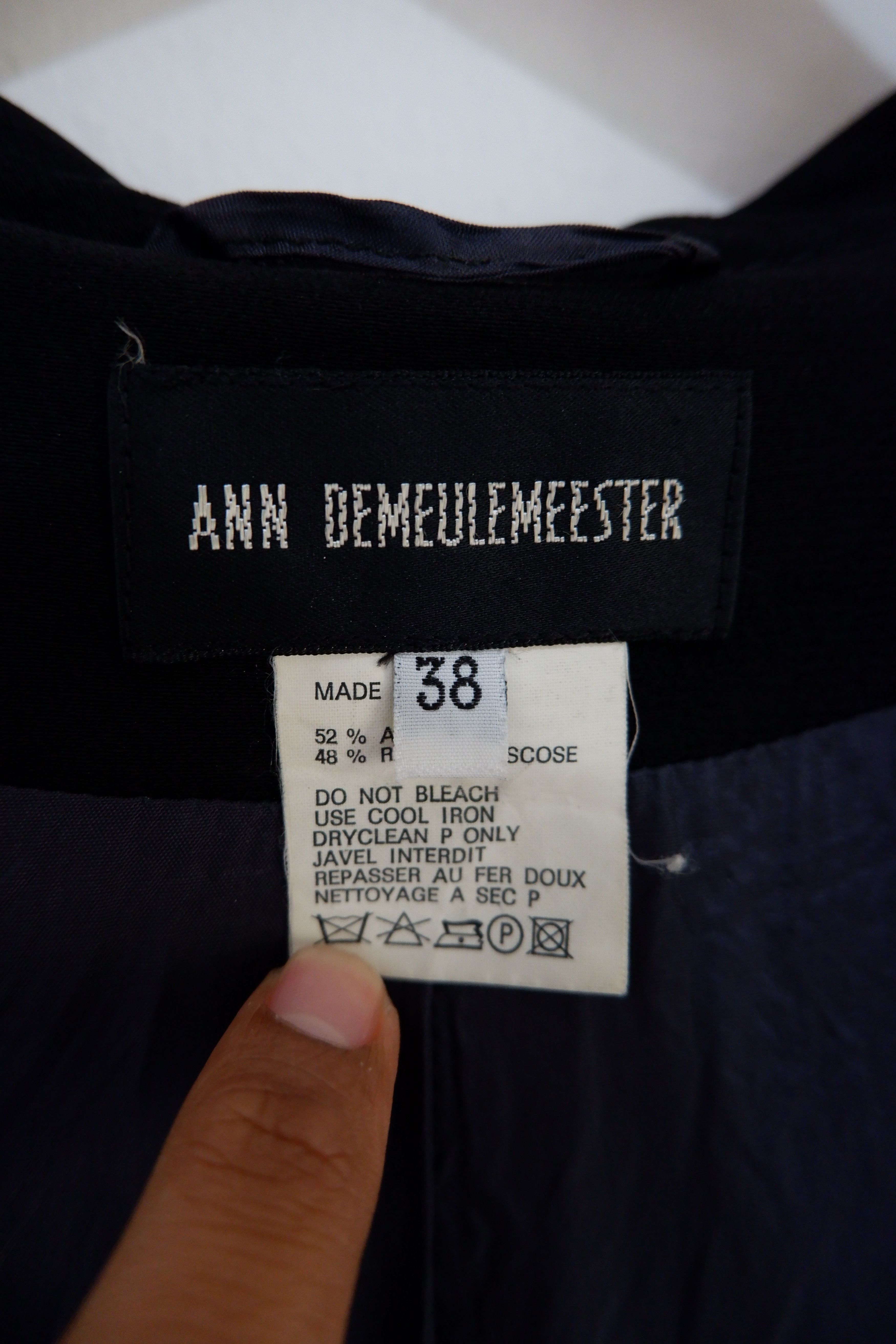 Ann Demeulemeester Vintage Ann Demeulemeester Long Outer Blazer Jacket Size S / US 4 / IT 40 - 7 Thumbnail