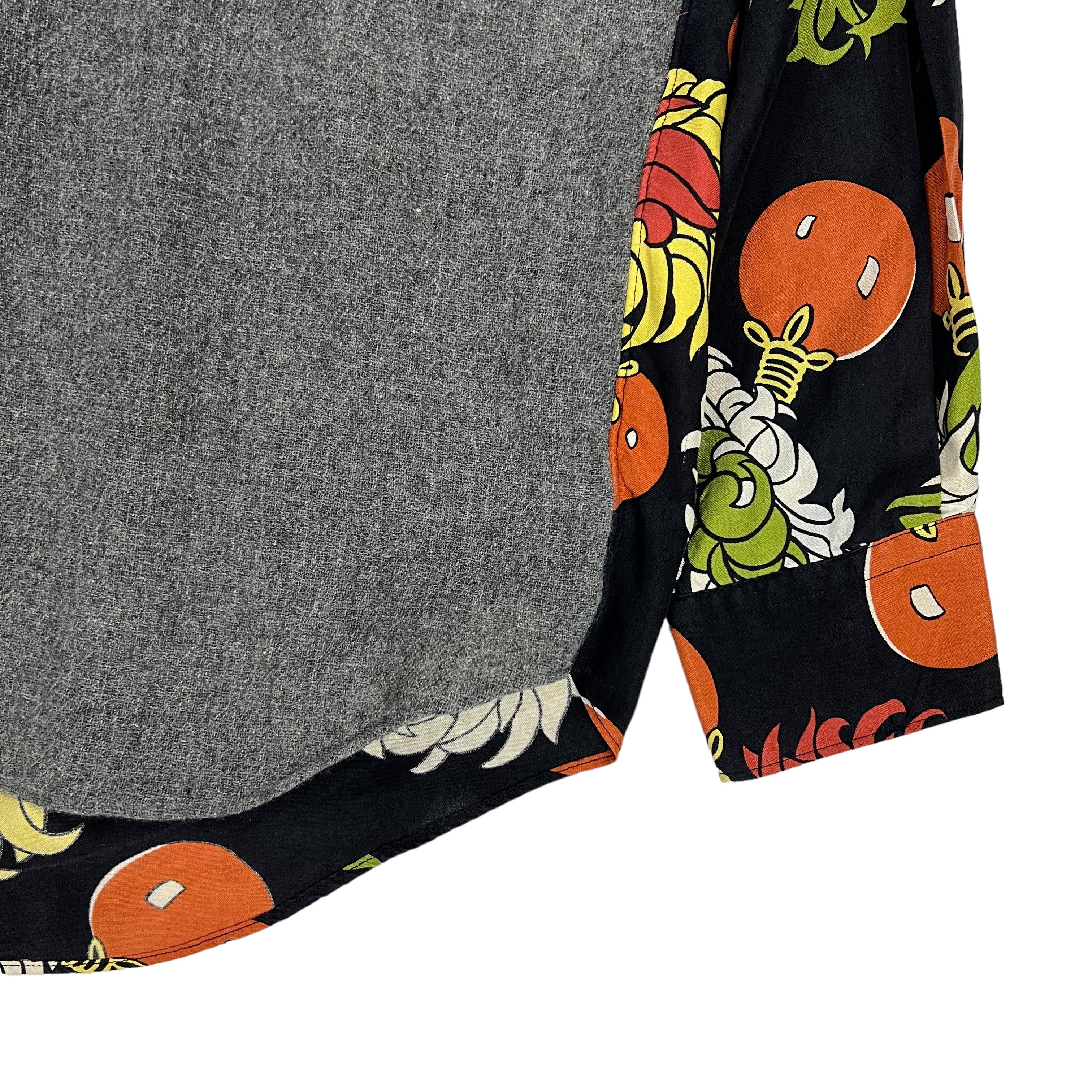 Comme des Garcons × Comme des Garcons SHIRT HAIWAII FLOWER AND WINTER DECONSTRUCTED SILK SHIRT Size US L / EU 52-54 / 3 - 6 Thumbnail