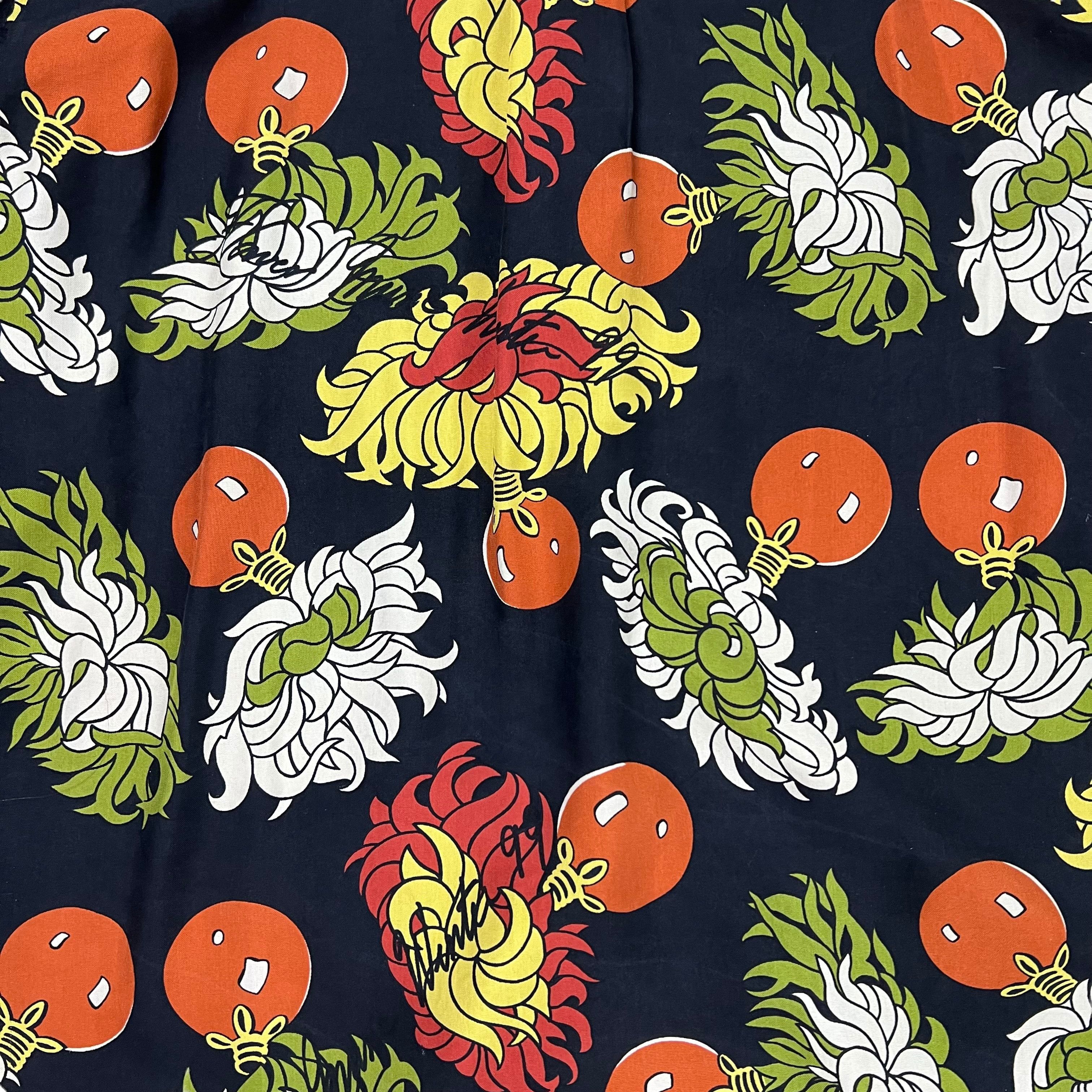 Comme des Garcons × Comme des Garcons SHIRT HAIWAII FLOWER AND WINTER DECONSTRUCTED SILK SHIRT Size US L / EU 52-54 / 3 - 10 Thumbnail
