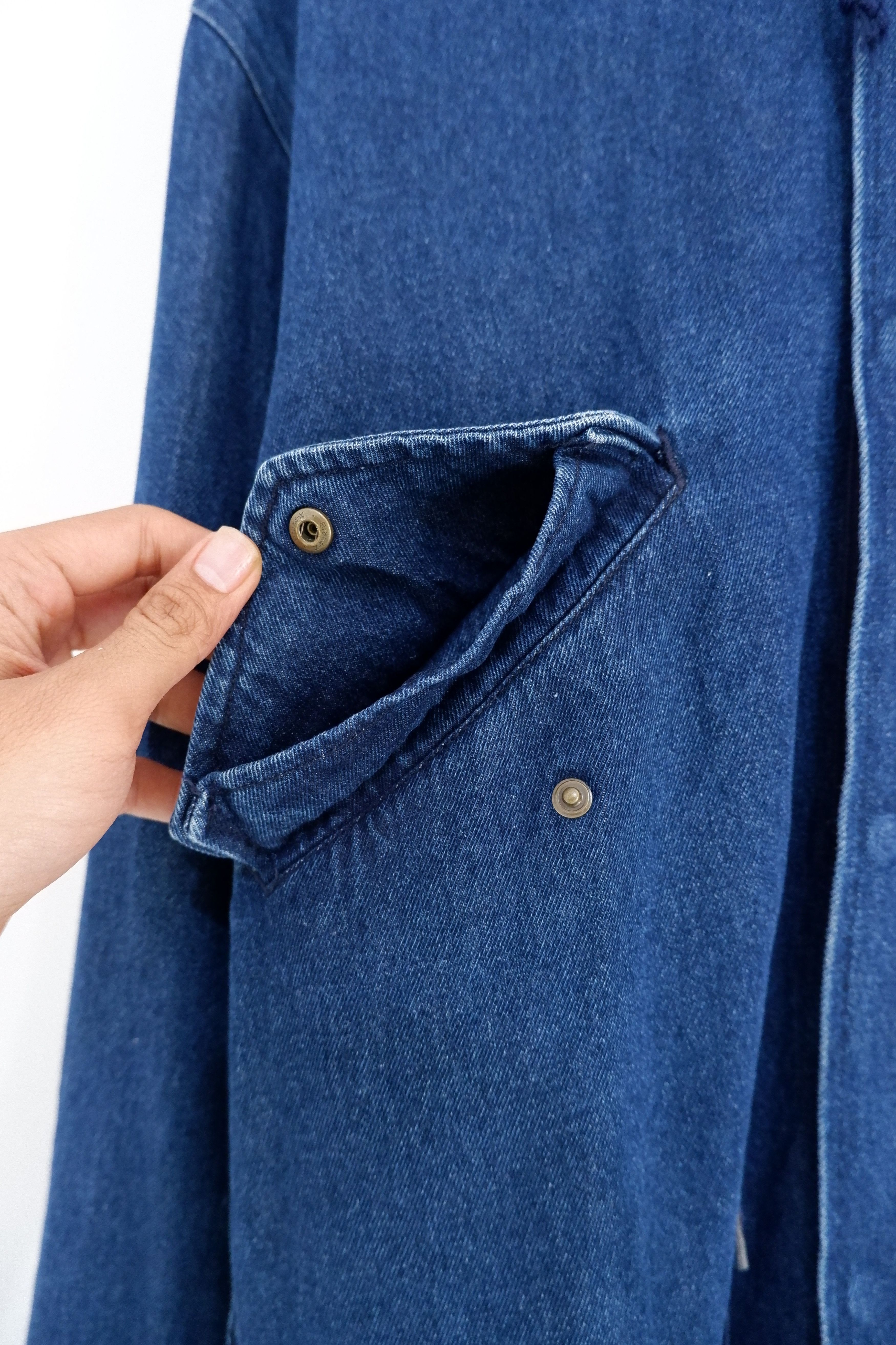 Ne-Net Vtg Ne-Net Issey Miyake Cat Logo Denim Parka Jacket Size US M / EU 48-50 / 2 - 4 Thumbnail