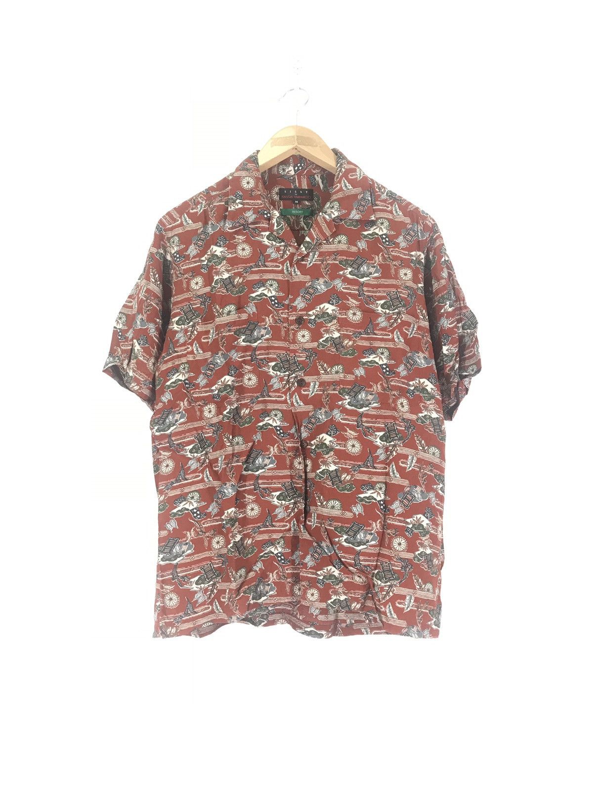 Kansai Yamamoto 1990s Kansai Yamamoto Hawaian Rayon Shirt Size US M / EU 48-50 / 2 - 1 Thumbnail