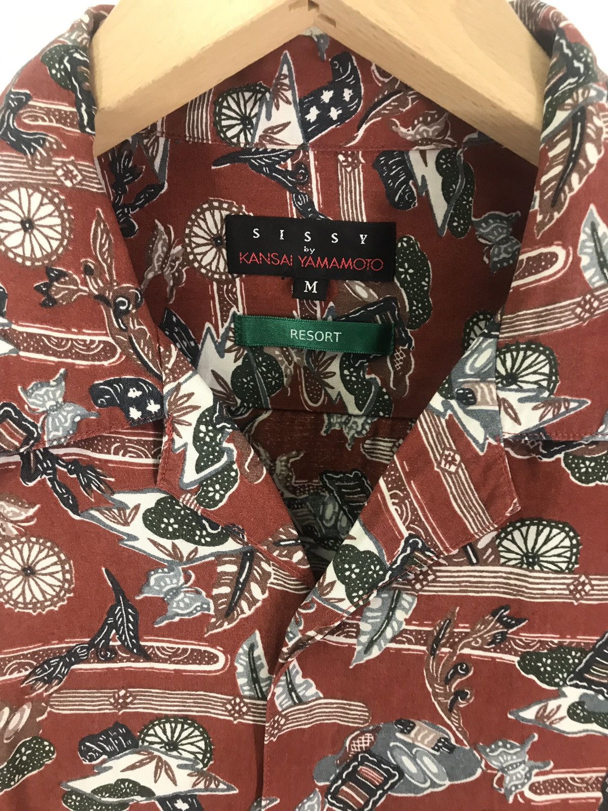 Kansai Yamamoto 1990s Kansai Yamamoto Hawaian Rayon Shirt Size US M / EU 48-50 / 2 - 5 Thumbnail