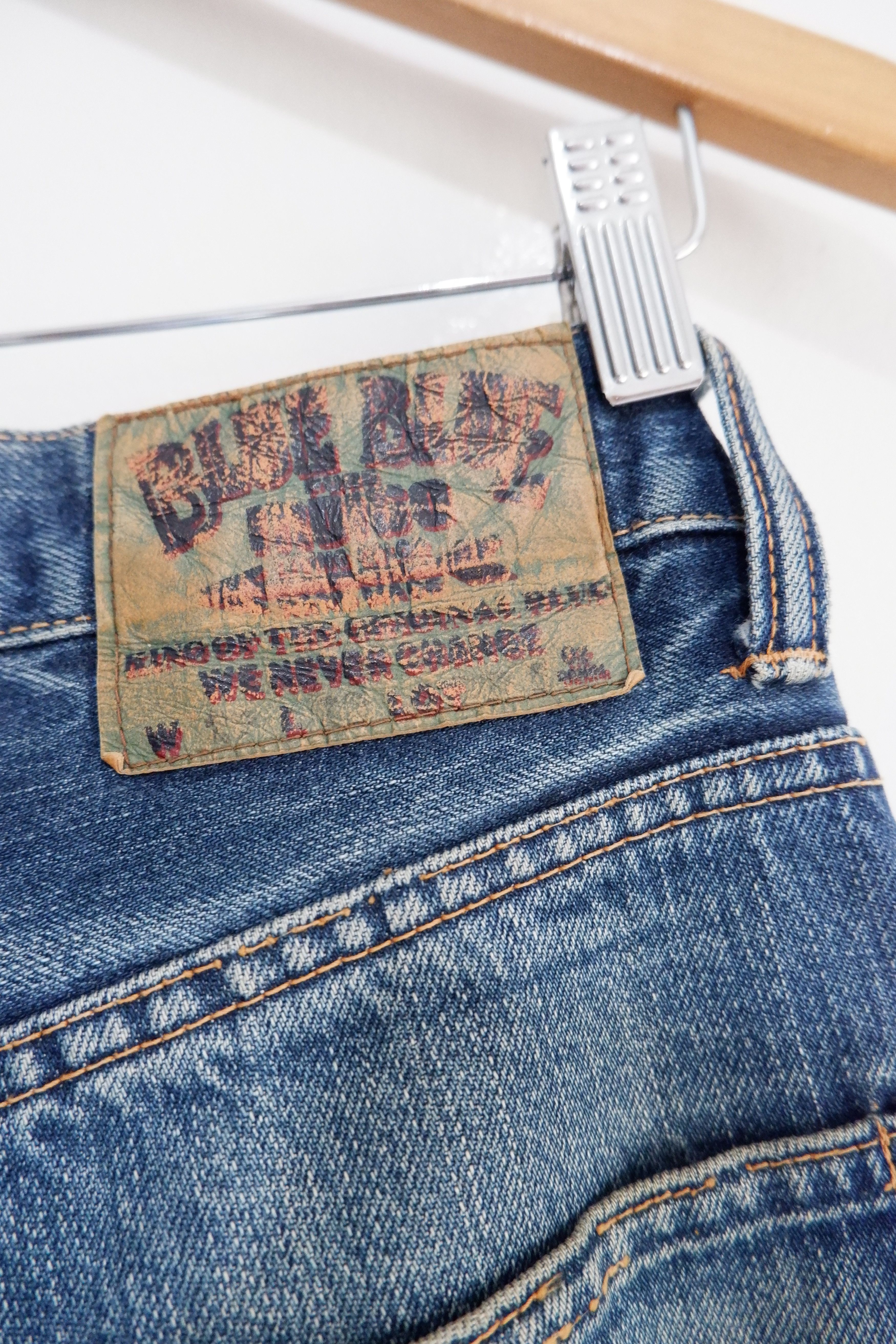 Japanese Brand Vintage Blue Blue Japan Boro Patchwork Jeans Size US 28 / EU 44 - 9 Thumbnail