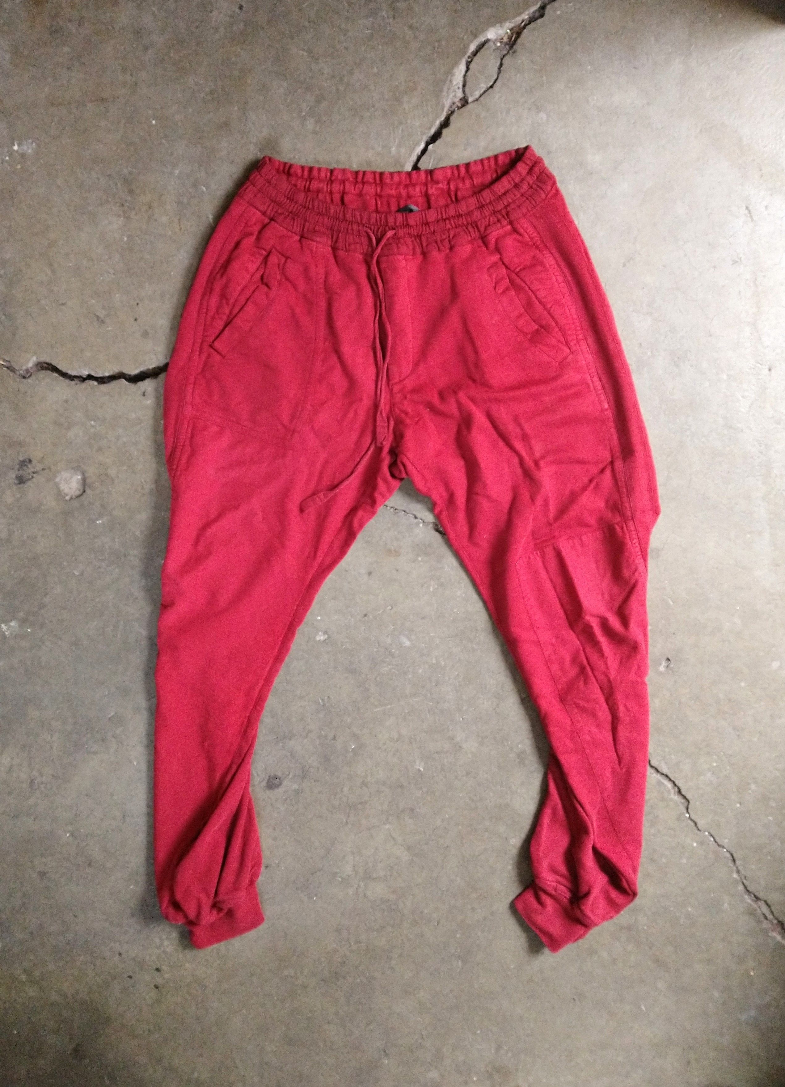 Haider Ackermann Haider Ackermann Perth Sweatpants Red Cotton FW17 Size US 34 / EU 50 - 1 Thumbnail