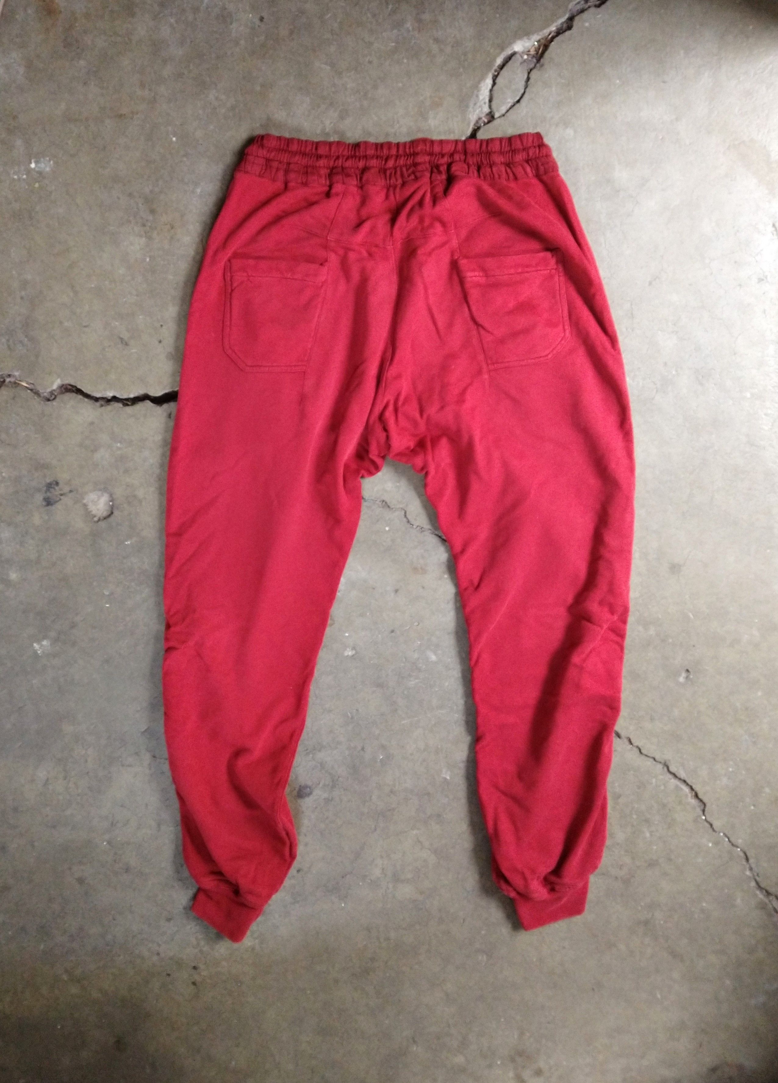 Haider Ackermann Haider Ackermann Perth Sweatpants Red Cotton FW17 Size US 34 / EU 50 - 9 Thumbnail