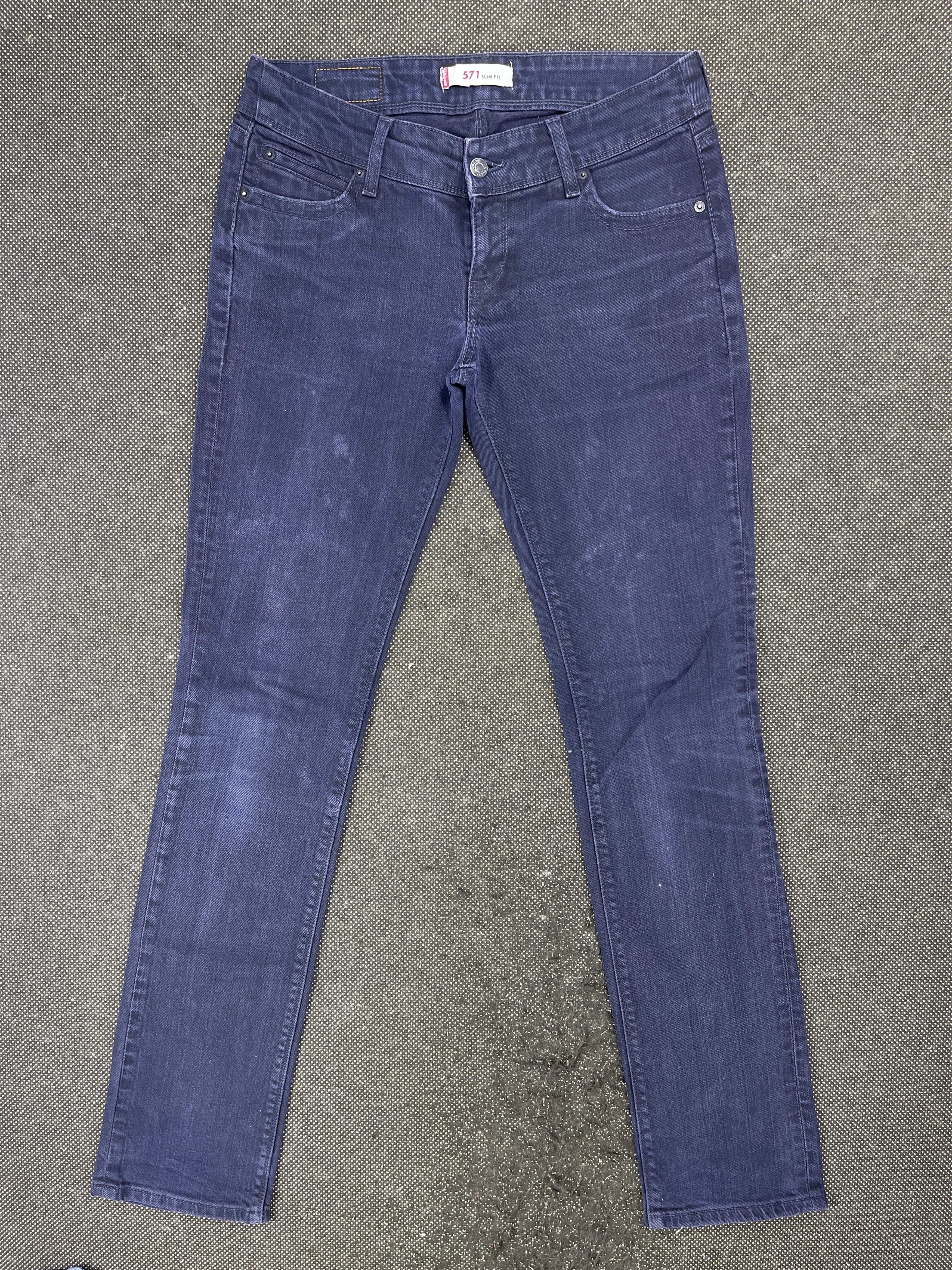 image of Levis x Vintage Levi's 571 Slim Fit Jeans - Jp025 in Blue, Women's (Size 33)