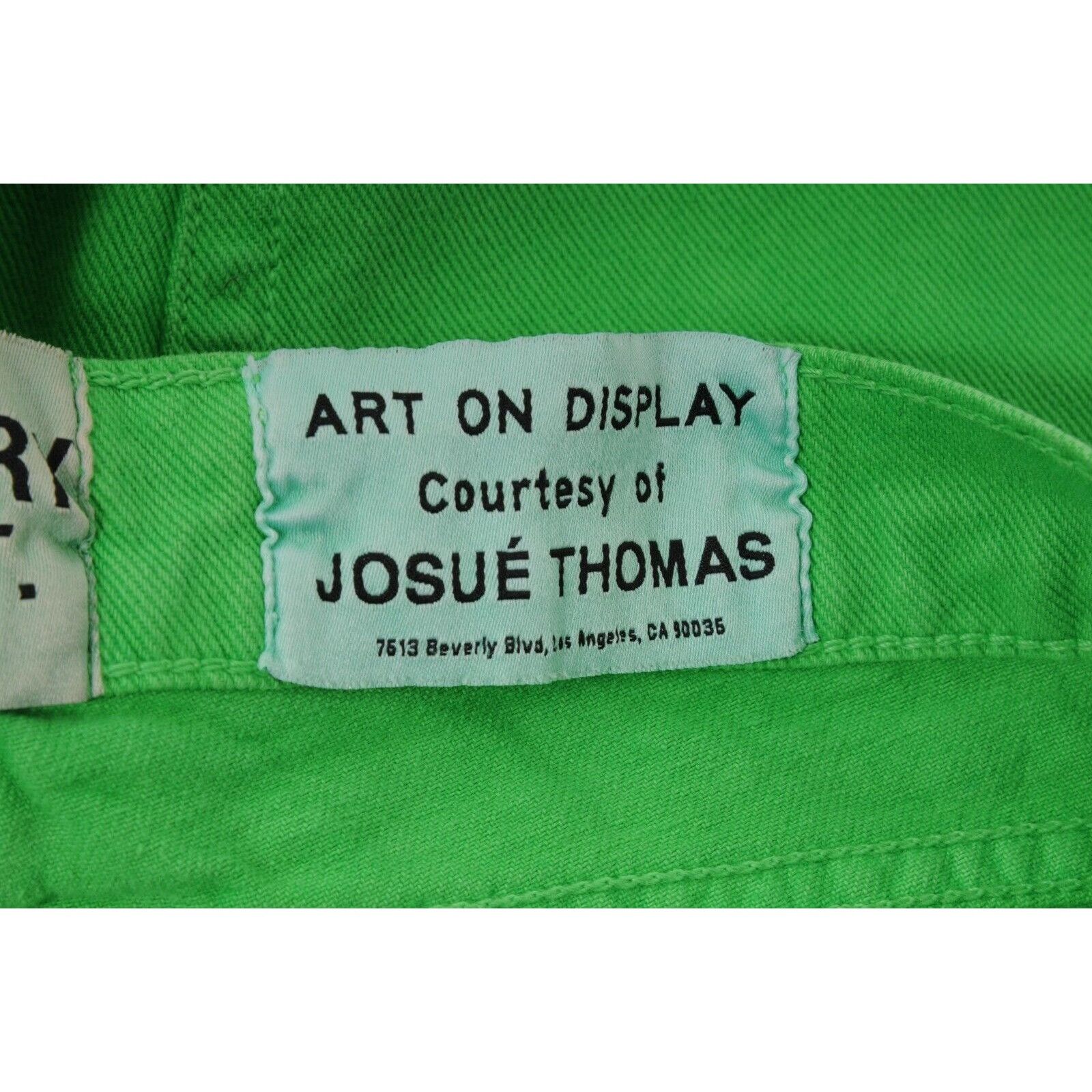 Gallery Dept. Green Logan Wide Leg Jeans Boot Cut High Waist Denim -01472 Size US 33 - 8 Thumbnail