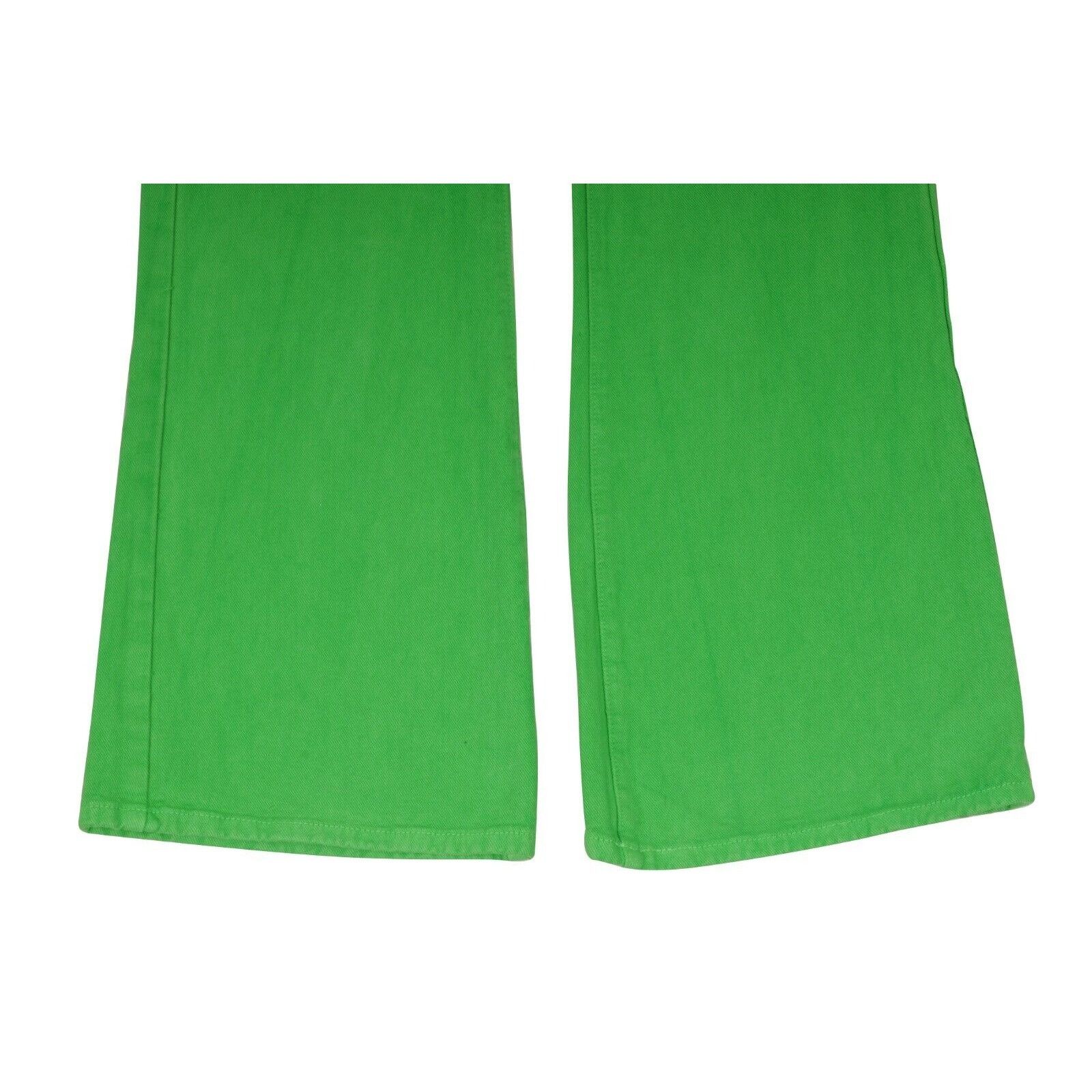 Gallery Dept. Green Logan Wide Leg Jeans Boot Cut High Waist Denim -01472 Size US 33 - 3 Thumbnail