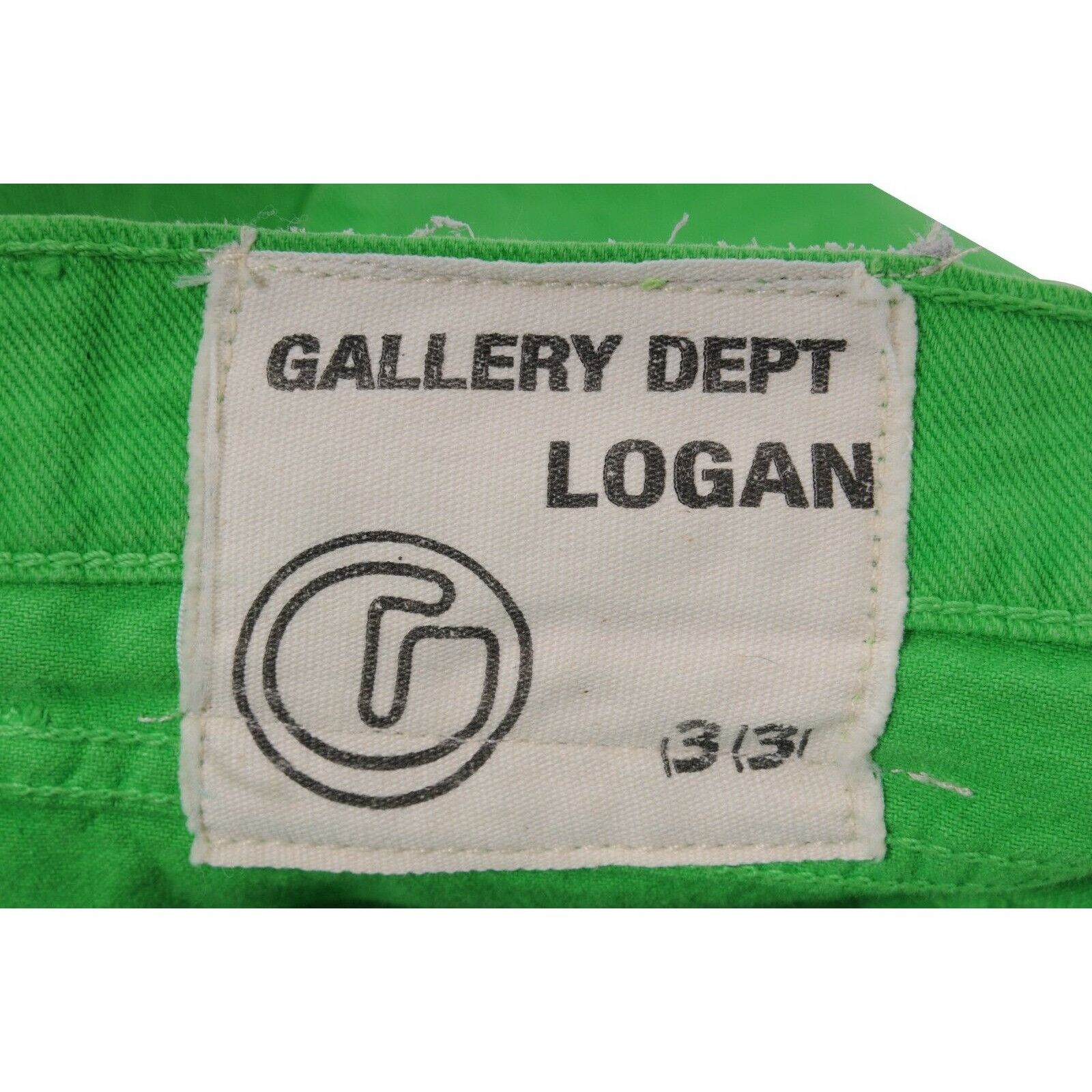 Gallery Dept. Green Logan Wide Leg Jeans Boot Cut High Waist Denim -01472 Size US 33 - 6 Thumbnail