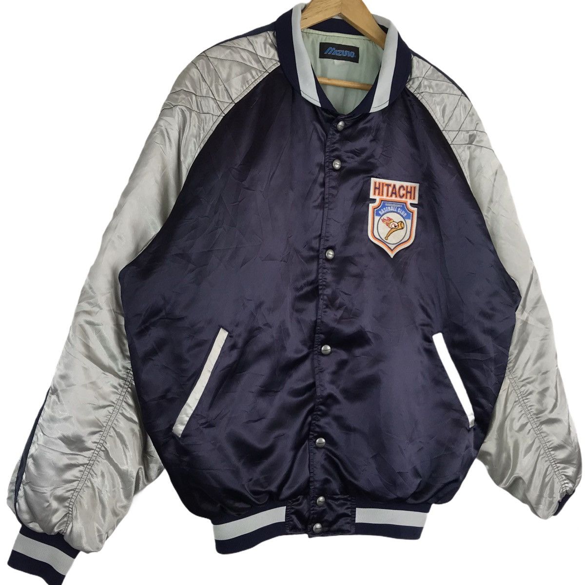 MLB × Mizuno × Vintage Vintage Hitachi Baseball Team Varsity Jacket Size US XXL / EU 58 / 5 - 3 Thumbnail
