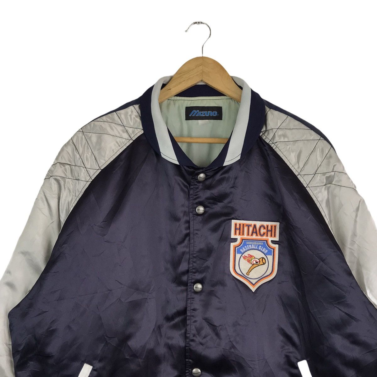 MLB × Mizuno × Vintage Vintage Hitachi Baseball Team Varsity Jacket Size US XXL / EU 58 / 5 - 2 Thumbnail