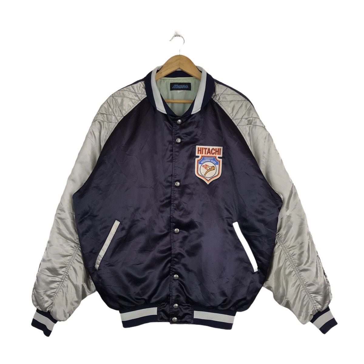 MLB × Mizuno × Vintage Vintage Hitachi Baseball Team Varsity Jacket Size US XXL / EU 58 / 5 - 1 Thumbnail