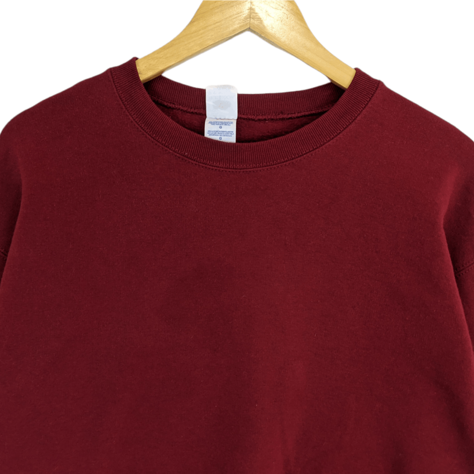 Fruit Of The Loom FRUIT OF THE LOOM Red Plain Jumper Sweatshirt Size US L / EU 52-54 / 3 - 4 Thumbnail