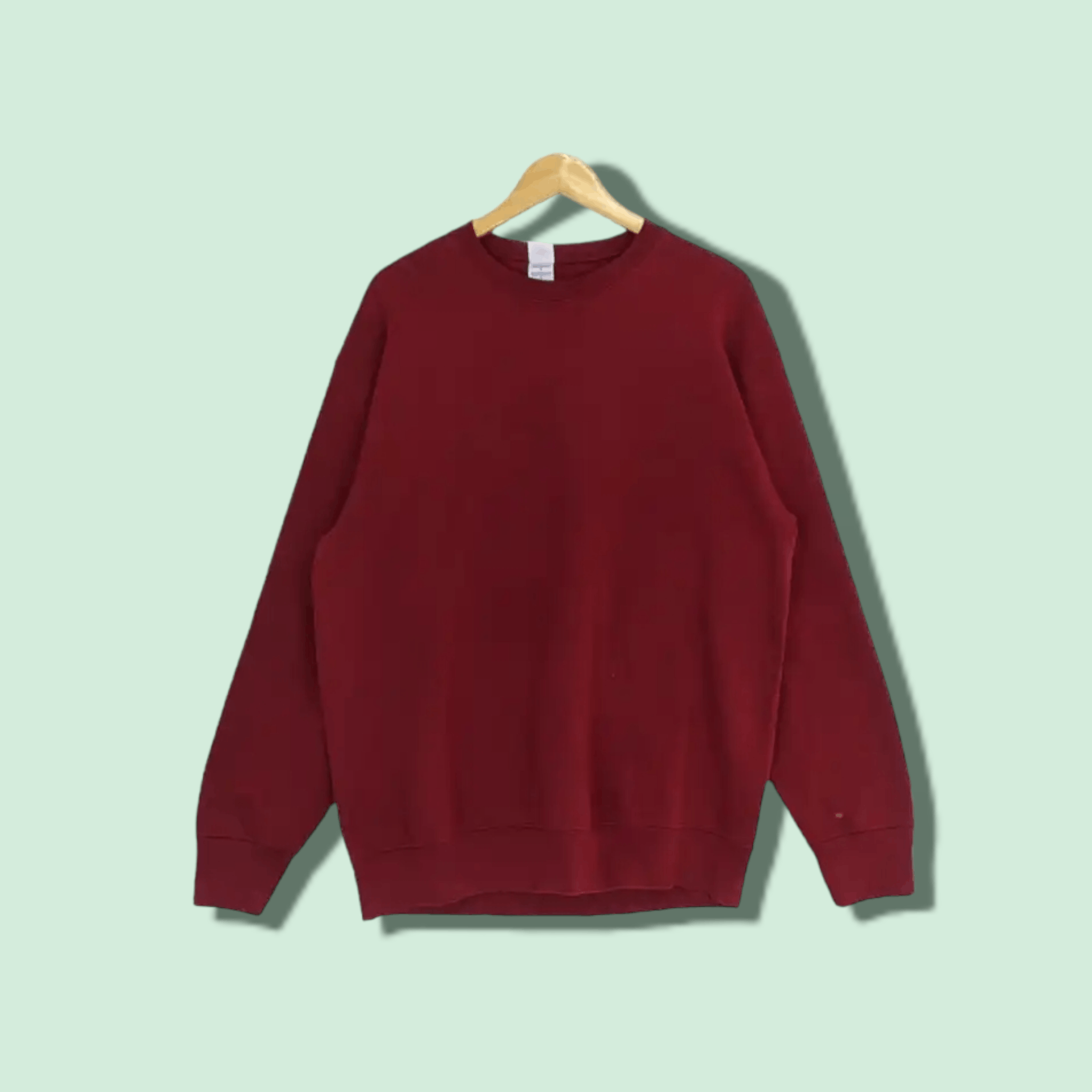 Fruit Of The Loom FRUIT OF THE LOOM Red Plain Jumper Sweatshirt Size US L / EU 52-54 / 3 - 1 Thumbnail