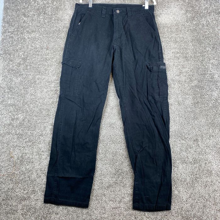Wrangler Pantalon cargo en jean pour homme, coupe décontractée, jambe droite, Camouflage vert marron, 46W / 32L