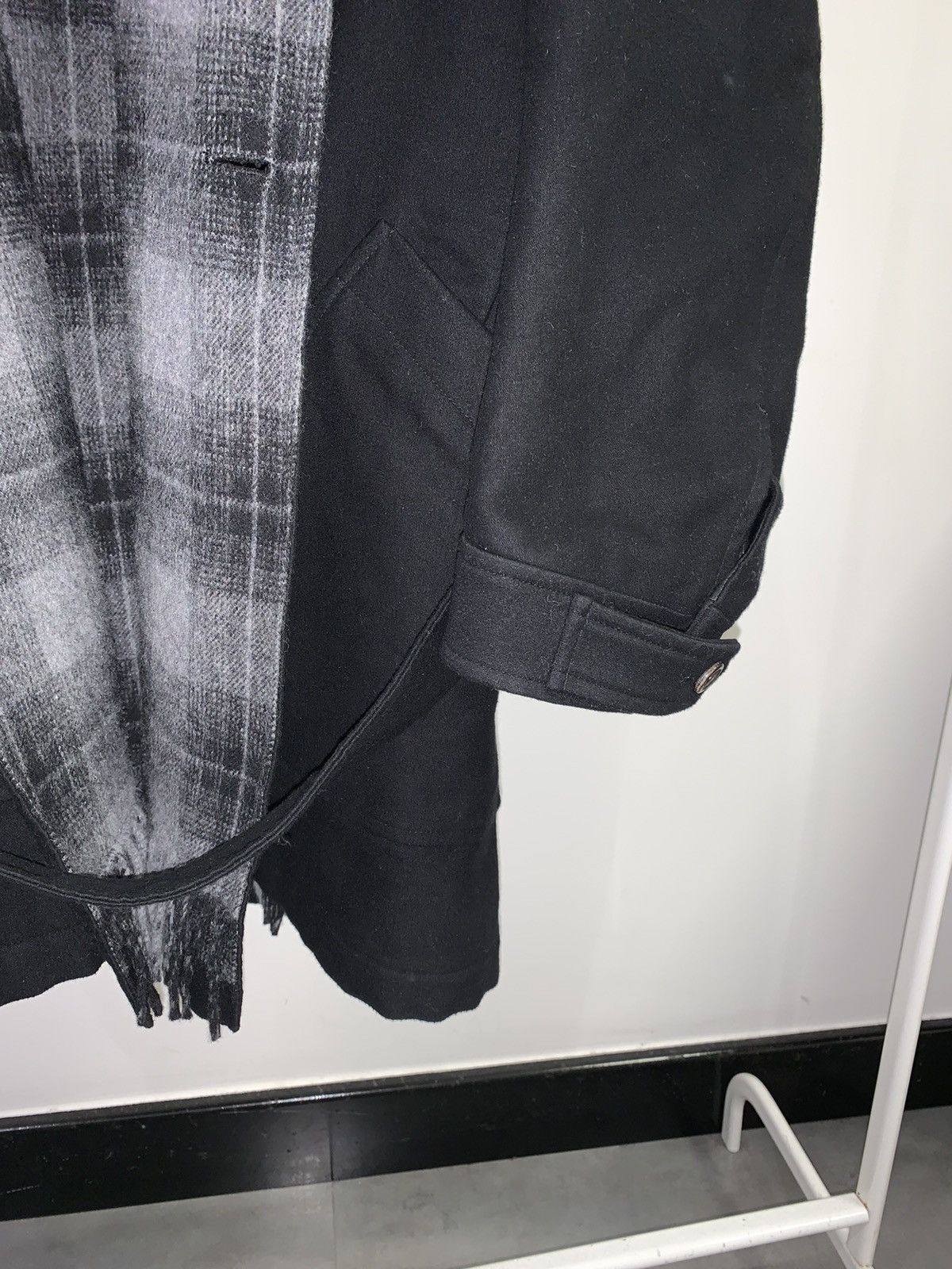Saint Laurent Paris FW11 Yves Saint Laurent Hedi Era Cashmere Scarf Coat Size US L / EU 52-54 / 3 - 4 Thumbnail