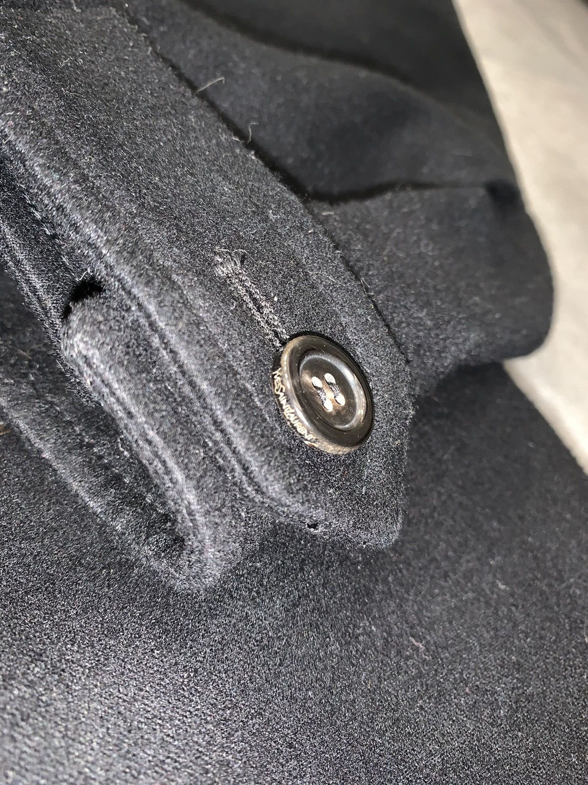 Saint Laurent Paris FW11 Yves Saint Laurent Hedi Era Cashmere Scarf Coat Size US L / EU 52-54 / 3 - 16 Thumbnail