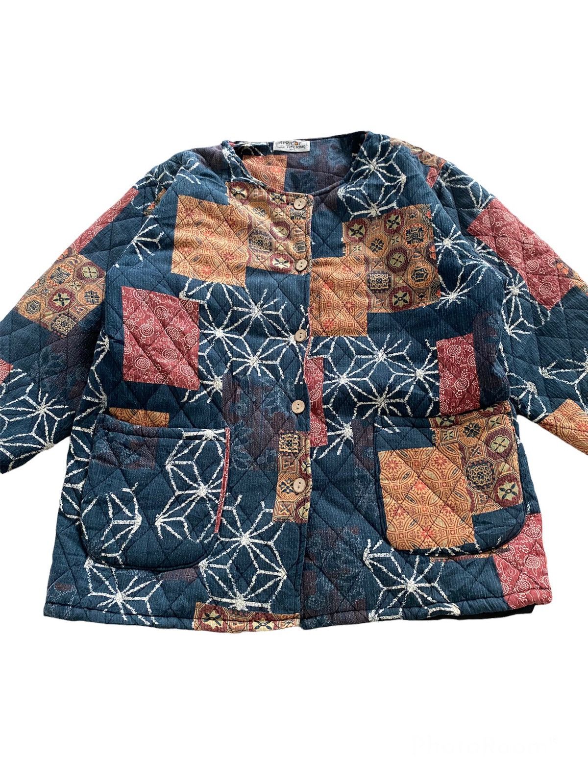 Japanese Brand × Vintage 🇯🇵Vintage kapital Pachwork Quilted Jacket style Visvim Size US L / EU 52-54 / 3 - 4 Thumbnail