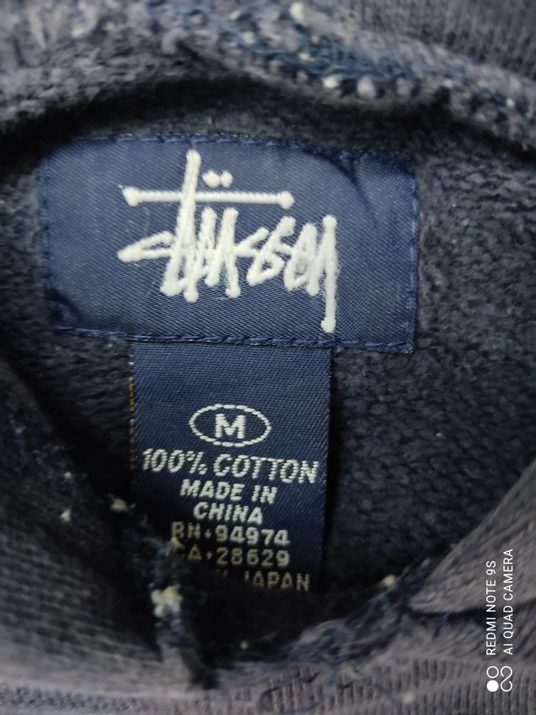 Stussy Faded Stussy Big Logo Embroidered Hoodie Size US L / EU 52-54 / 3 - 14 Thumbnail