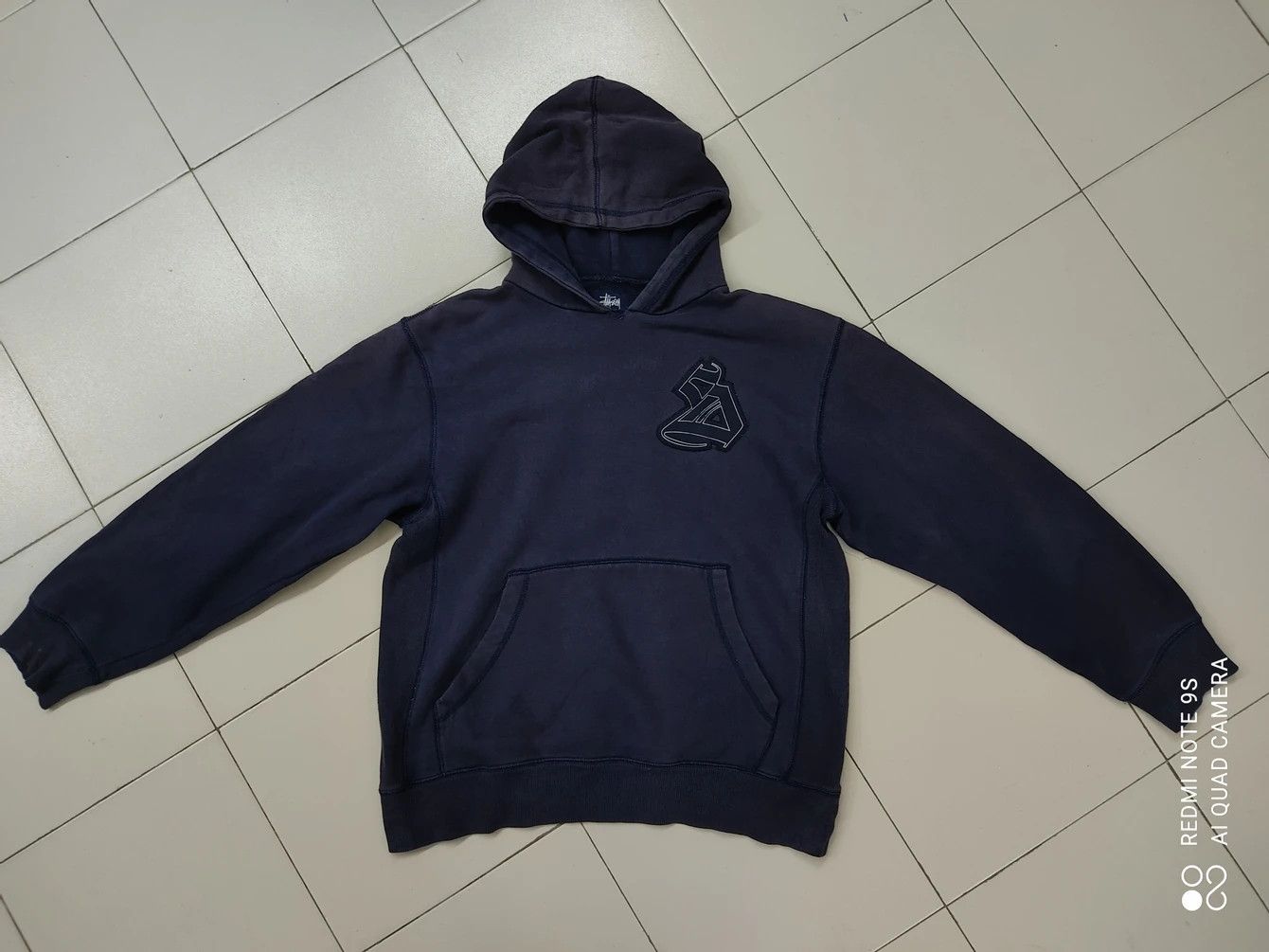 Stussy Faded Stussy Big Logo Embroidered Hoodie Size US L / EU 52-54 / 3 - 2 Thumbnail