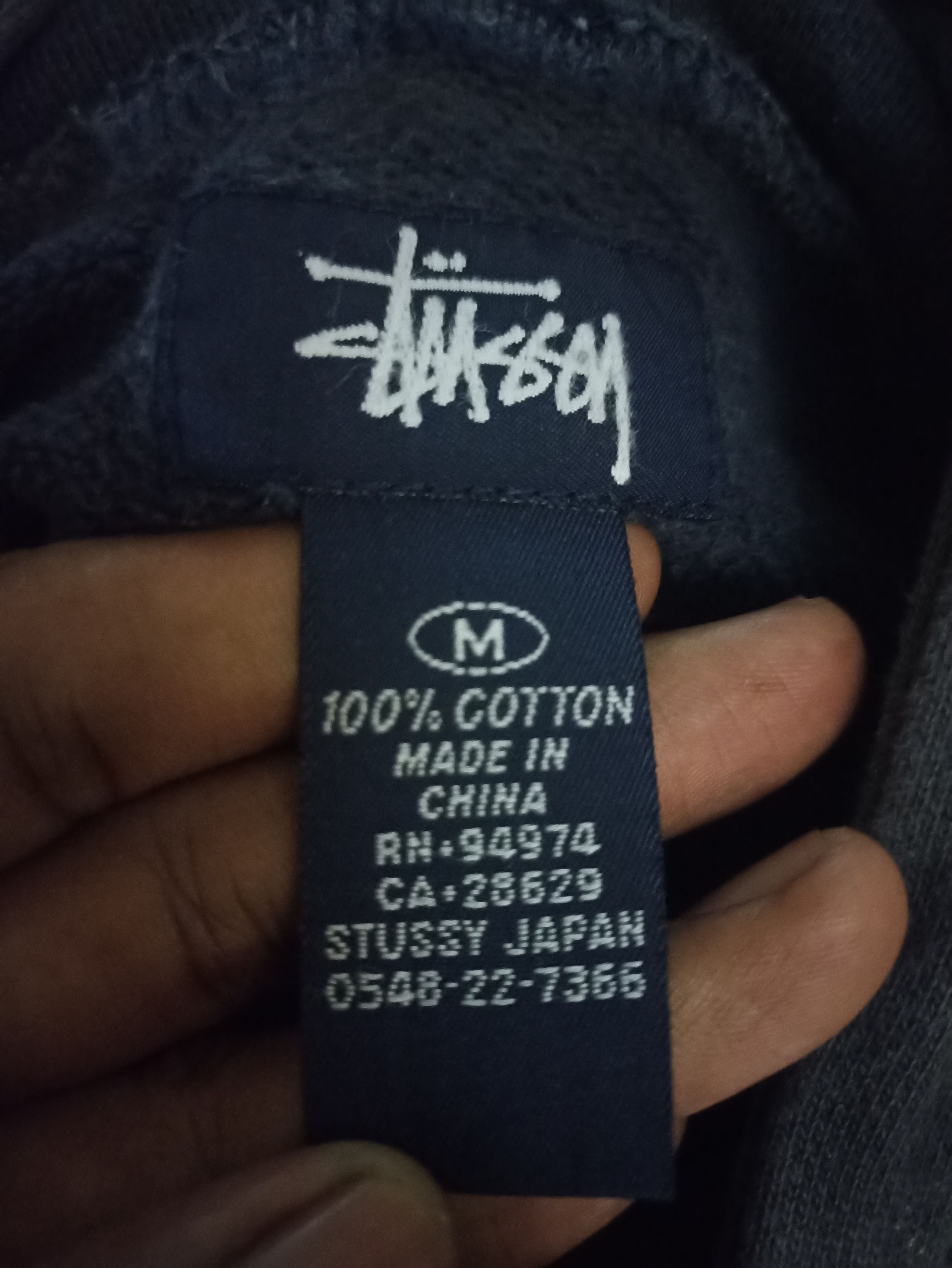 Stussy Faded Stussy Big Logo Embroidered Hoodie Size US L / EU 52-54 / 3 - 17 Thumbnail